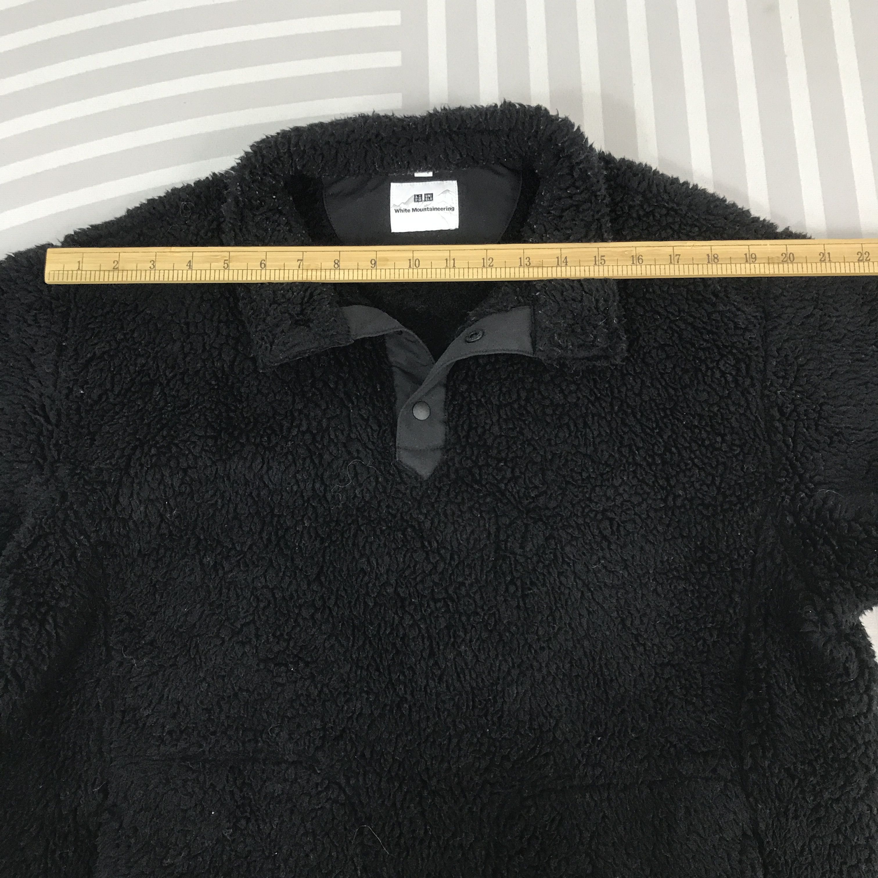 Uniqlo × White Mountaineering Vintage White Mountauneering Half button Sherpa Jacket Size US L / EU 52-54 / 3 - 5 Thumbnail
