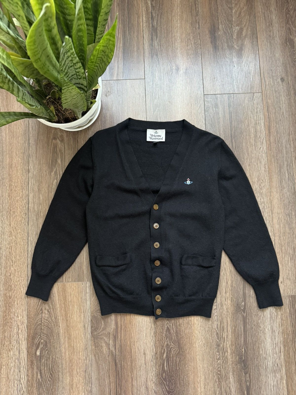 Vivienne Westwood Vivienne Westwood black wool cardigan Size US S / EU 44-46 / 1 - 1 Thumbnail