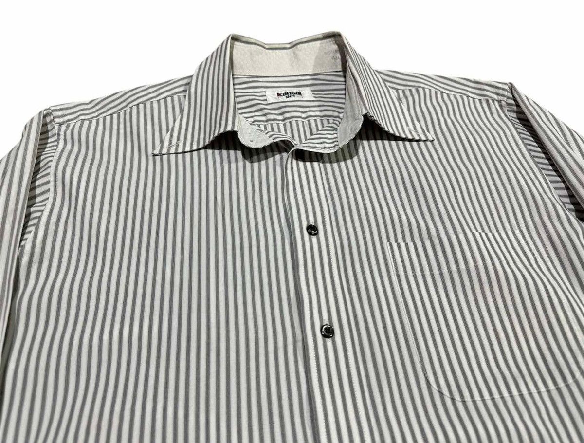 Japanese Brand 🔥Vintage Kansai Shirt Oxford Striped Size US XL / EU 56 / 4 - 1 Thumbnail