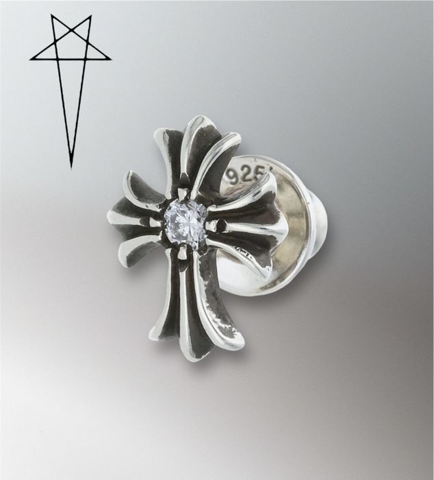 Chrome hearts diamond on sale earring