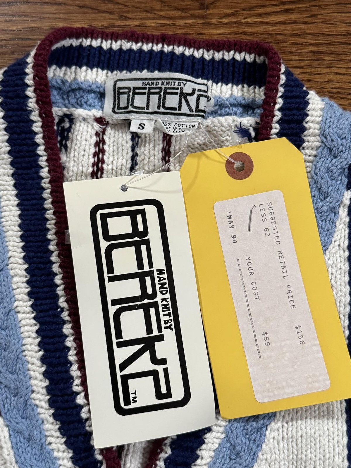 Vintage Vintage Bereks Tennis Knit Knit Vest (Size S) NWT Size US XS / EU 42 / 0 - 3 Thumbnail
