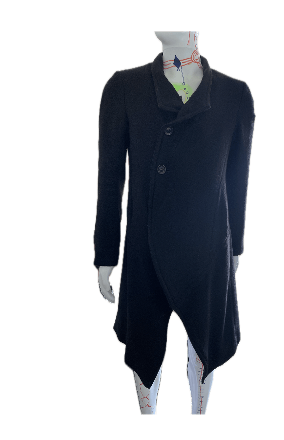 Julius Black Mens Coat Size US M / EU 48-50 / 2 - 1 Thumbnail
