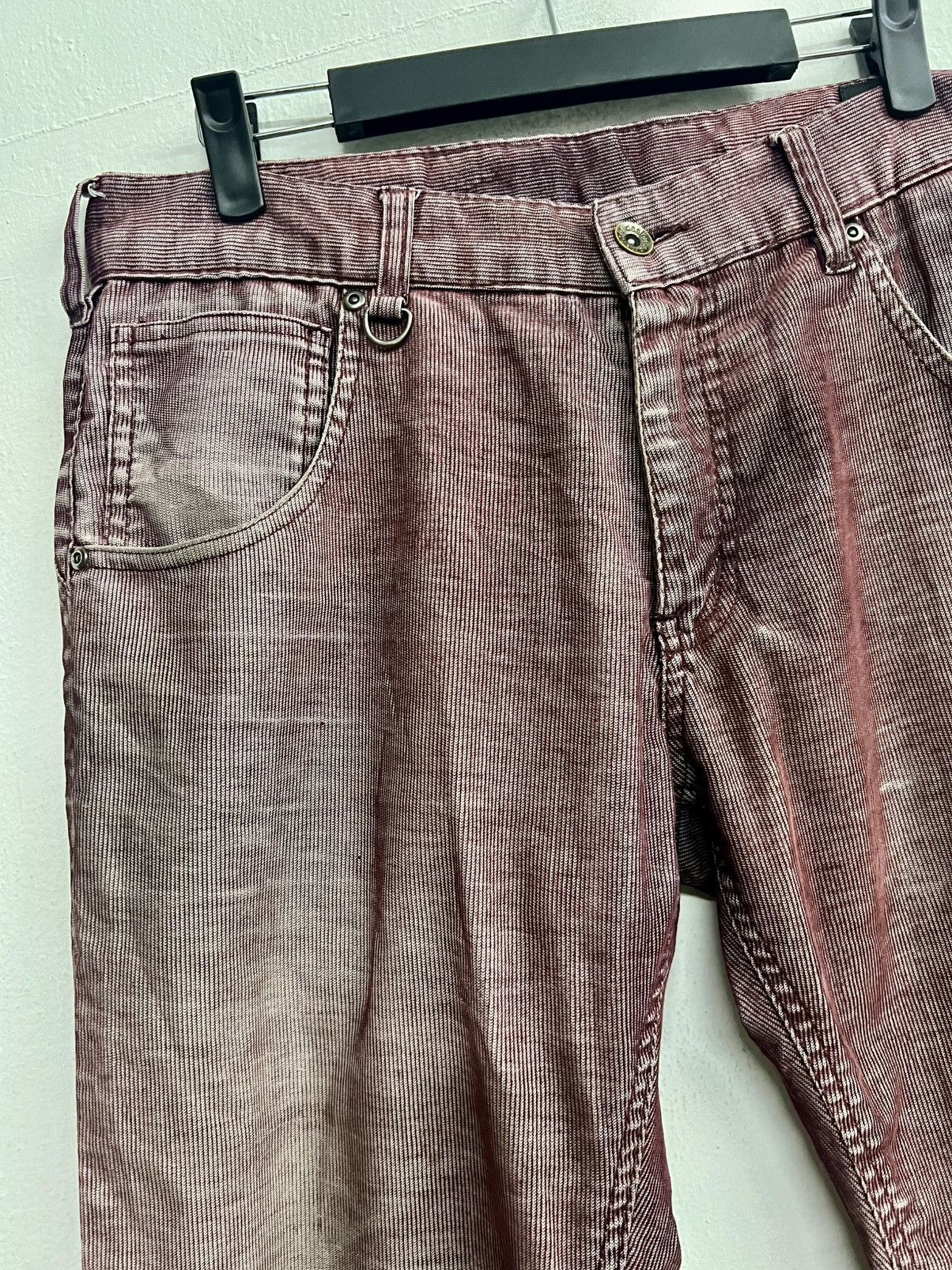 Japanese Brand Semantic Design Purple Washed Flared Corduroy Jeans Size US 34 / EU 50 - 5 Thumbnail