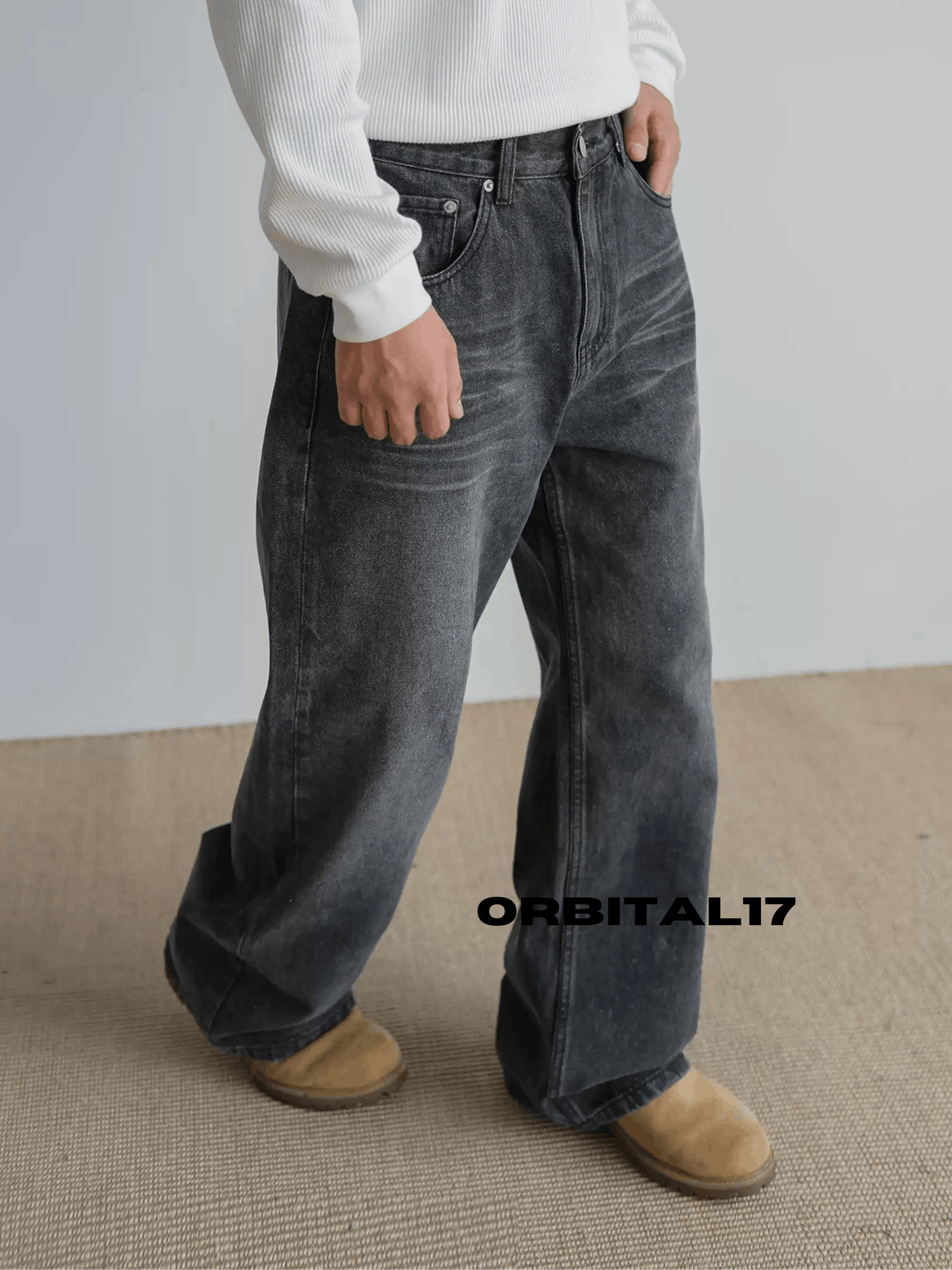 Jean Cleanfit Baggy Washed Denim Jeans Size US 29 - 2 Thumbnail