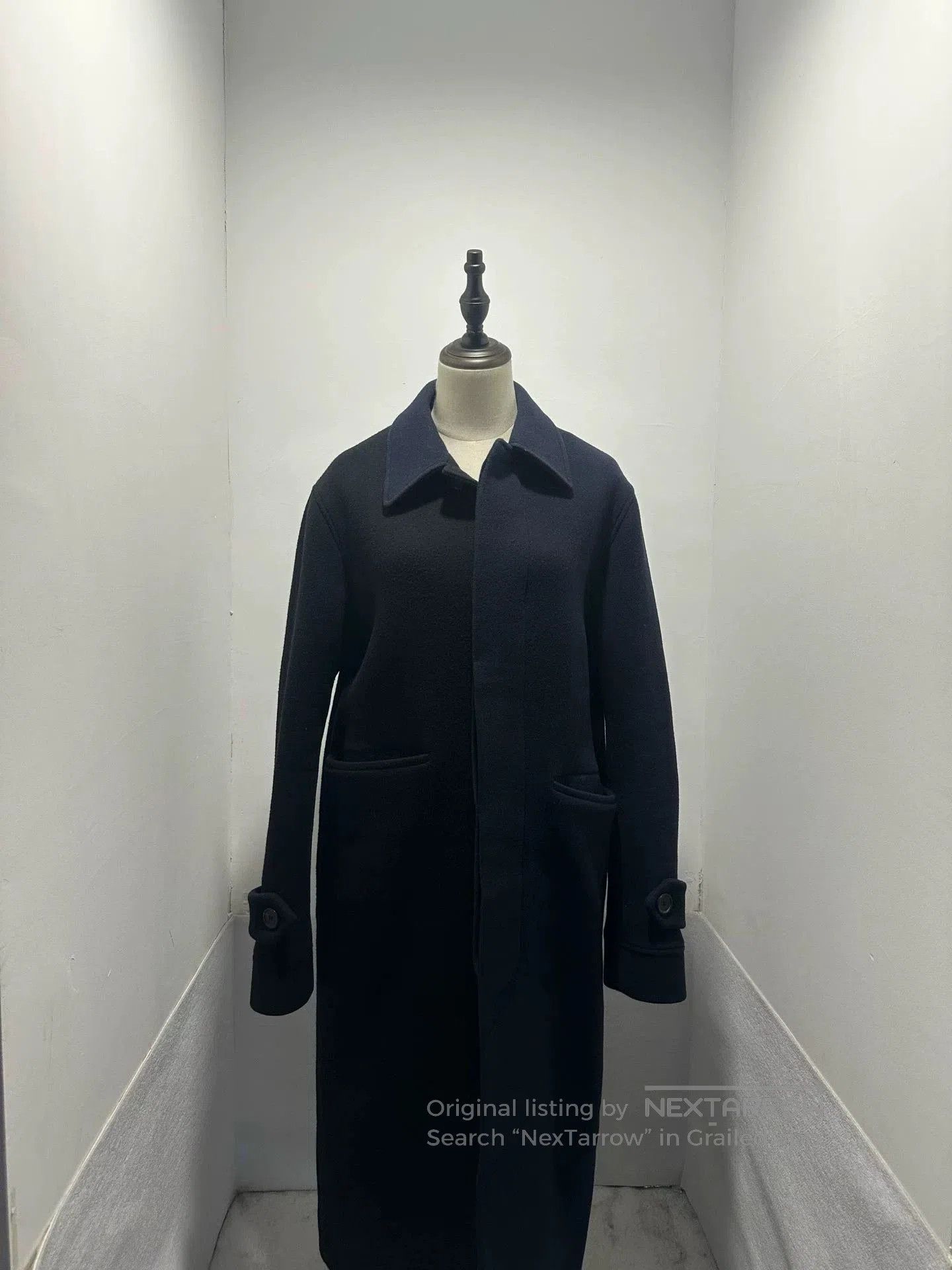 Loewe Loewe Black Blue Wool Coat. Size US L / EU 52-54 / 3 - 1 Thumbnail