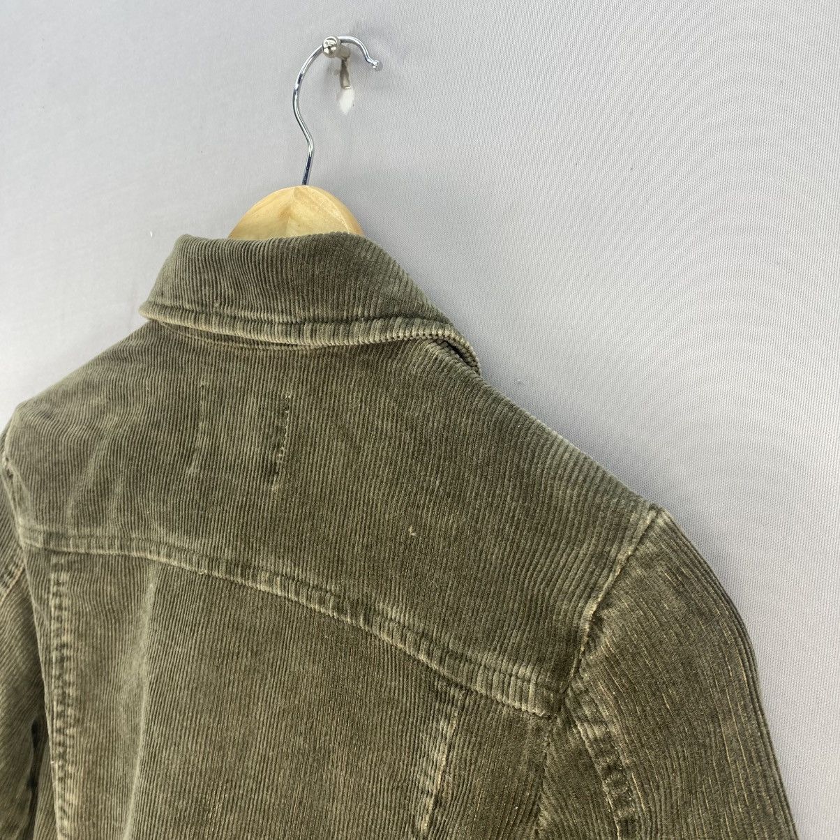Japanese Brand ARW Corduroy Double Breasted Jacket Olive Green Japan Size XS / US 0-2 / IT 36-38 - 5 Thumbnail