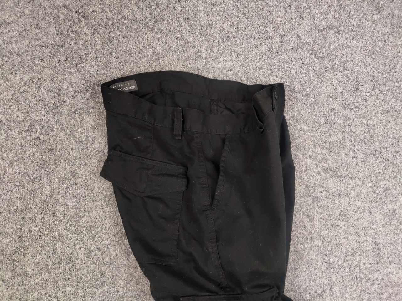 Japanese Brand Vintage Japanese Black Cargo Workwear Y2K Style Pants Size US 30 / EU 46 - 11 Thumbnail
