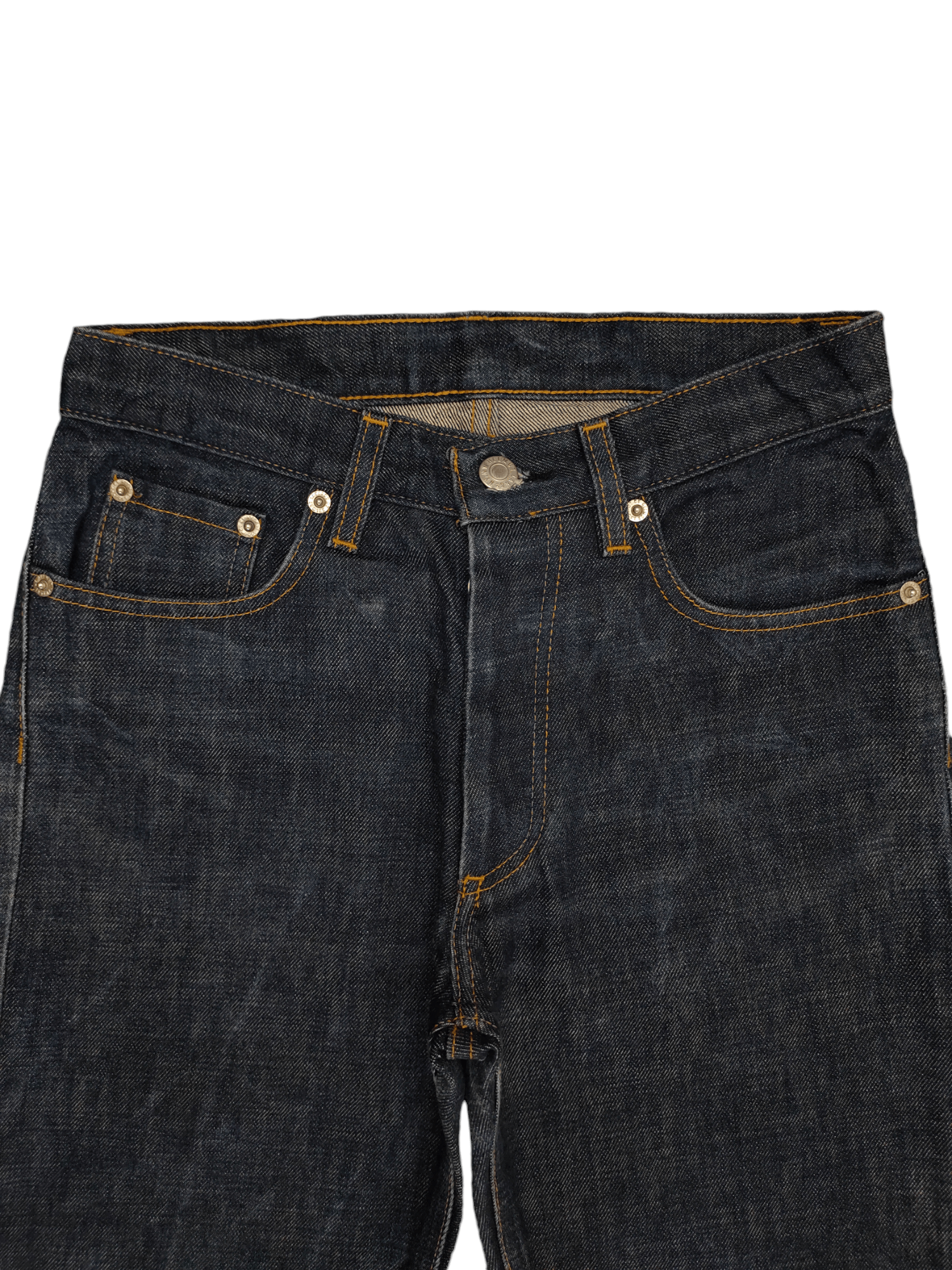 Helmut Lang 90s Helmut Lang Italian Cut Classic Raw Denim Jeans Size US 27 - 2 Thumbnail