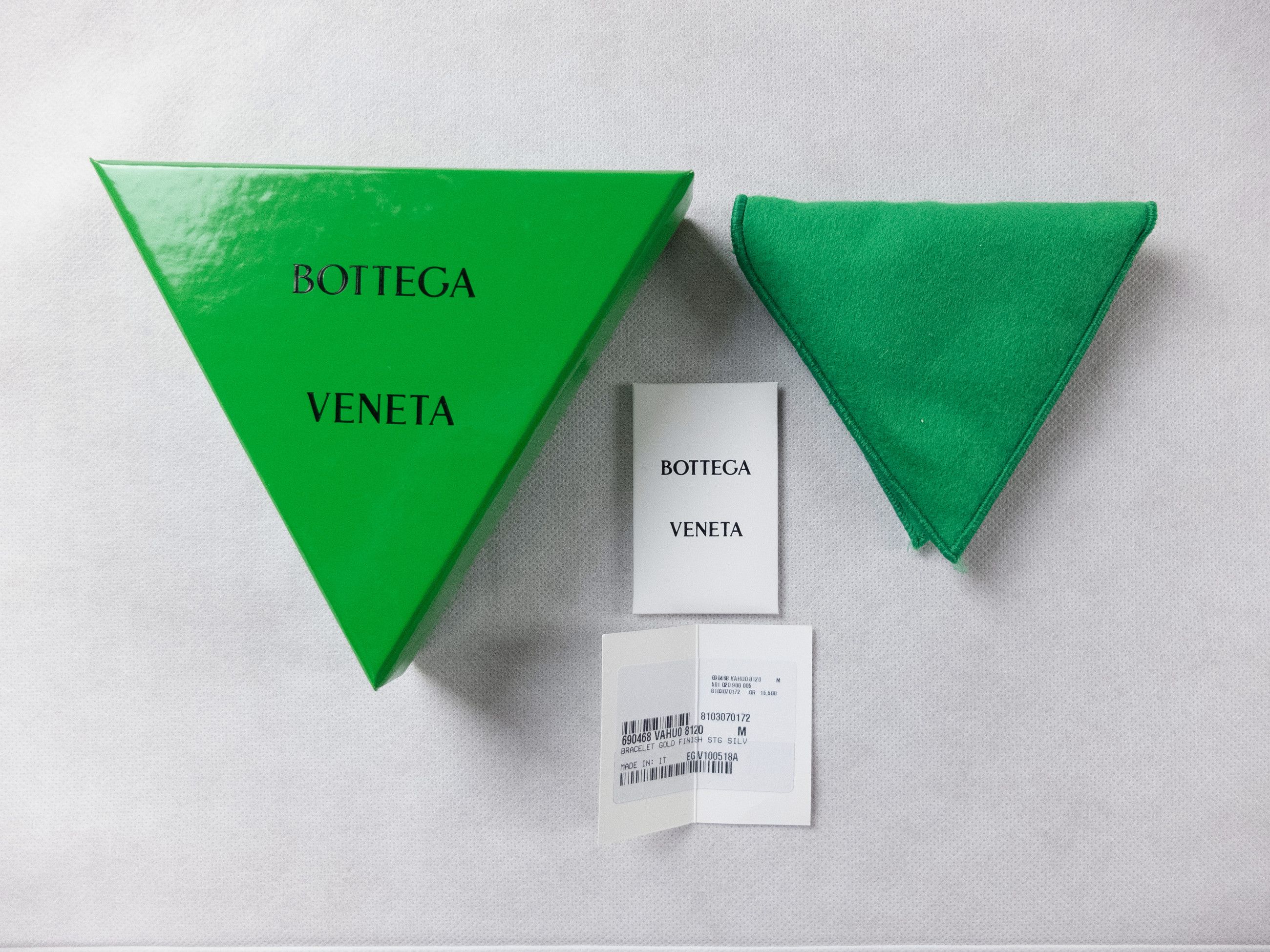 Bottega Veneta BOTTEGA VENETA ID gold plated silver double bracelet Medium Size ONE SIZE - 9 Thumbnail