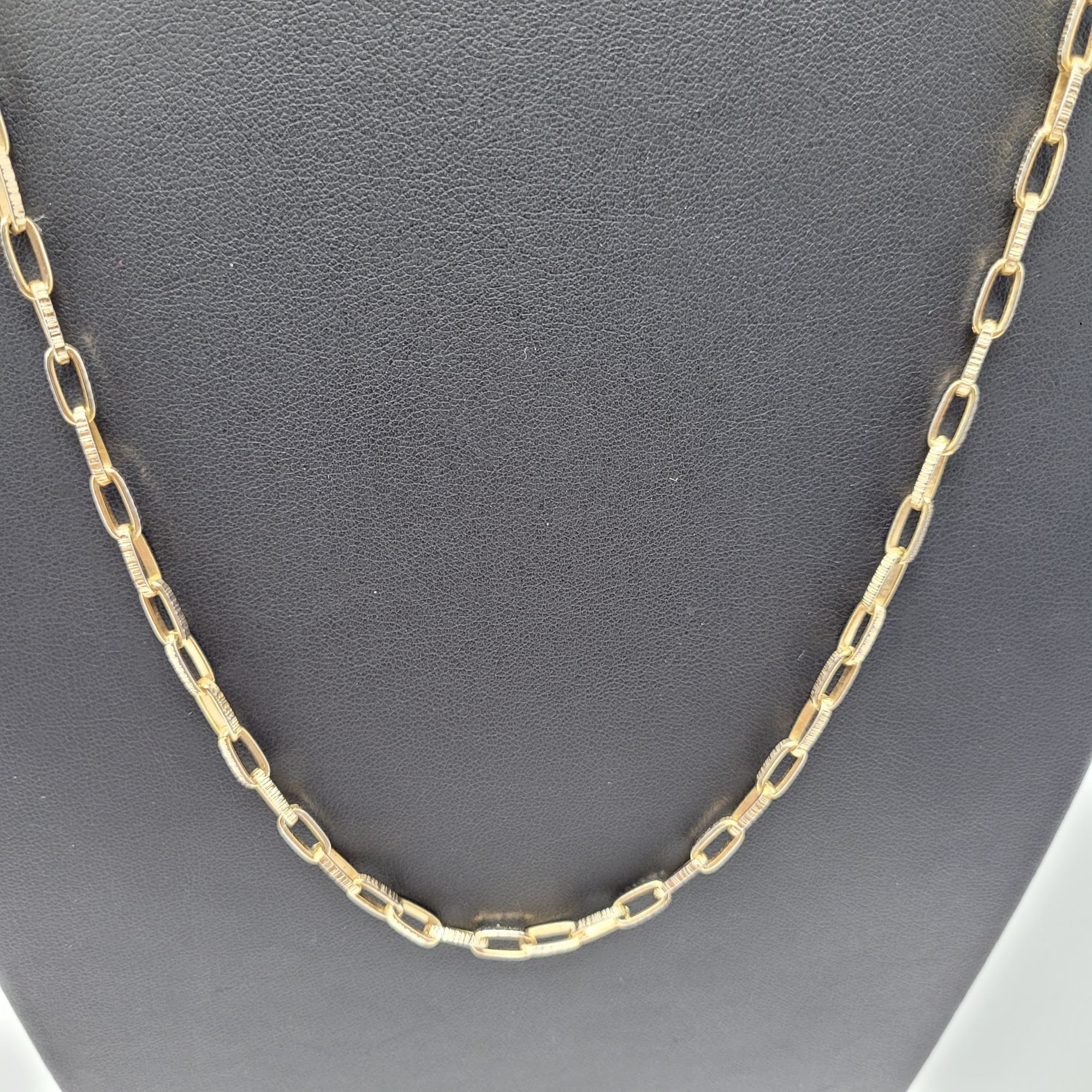 Vintage Vintage Gold Tone Paperclip Chain 30