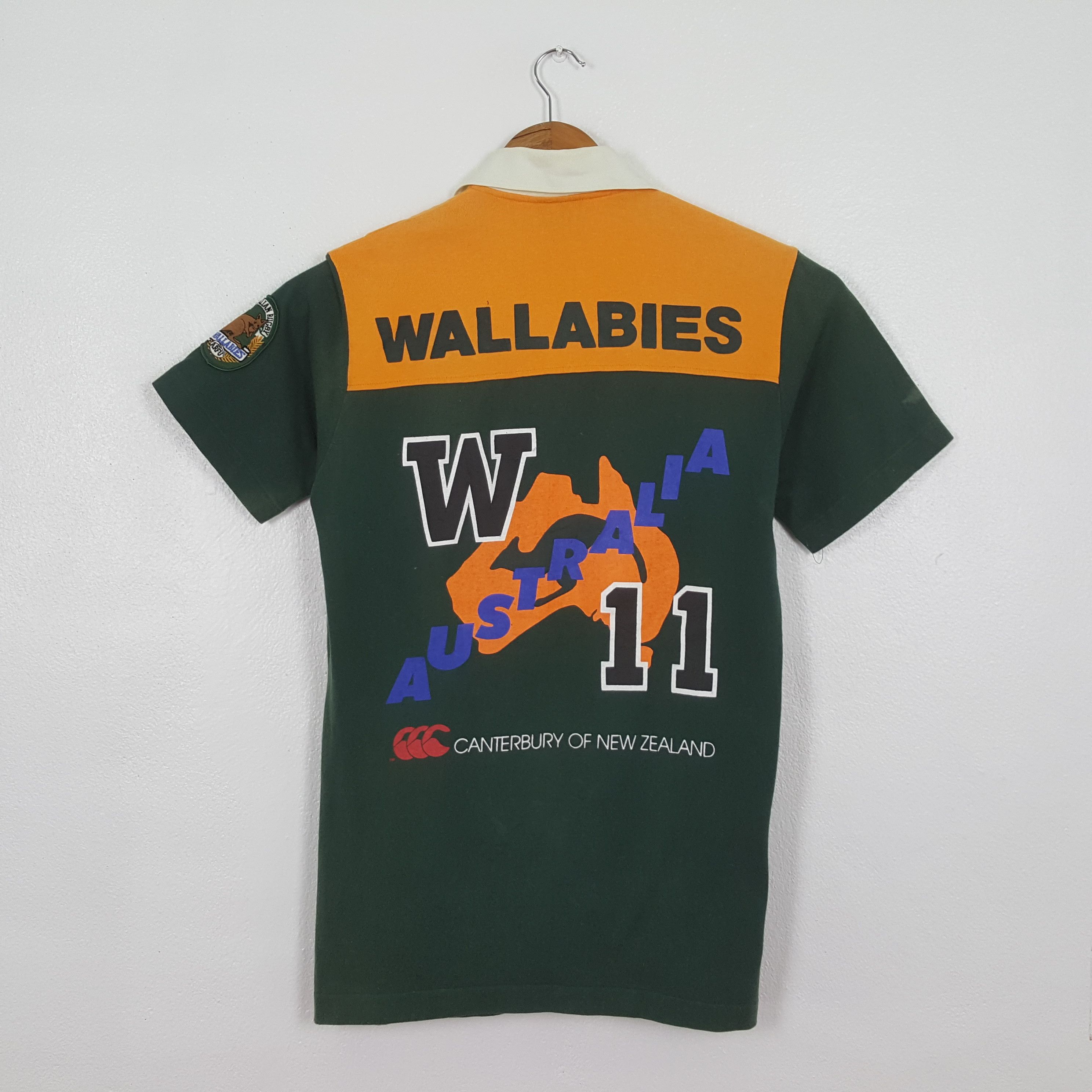 Canterbury of New Zealand Vintage Wallabies Canterbury Australia Rugby Shirt C319N69 Size US M / EU 48-50 / 2 - 1 Thumbnail