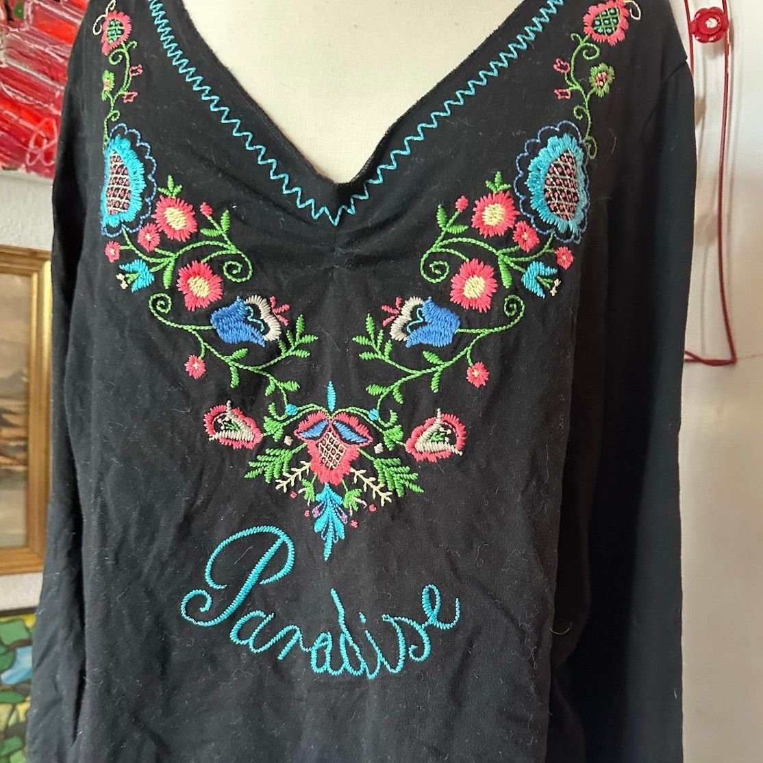 Other white stag paradise embroidered long sleeve shirt Size L / US 10 / IT 46 - 2 Thumbnail