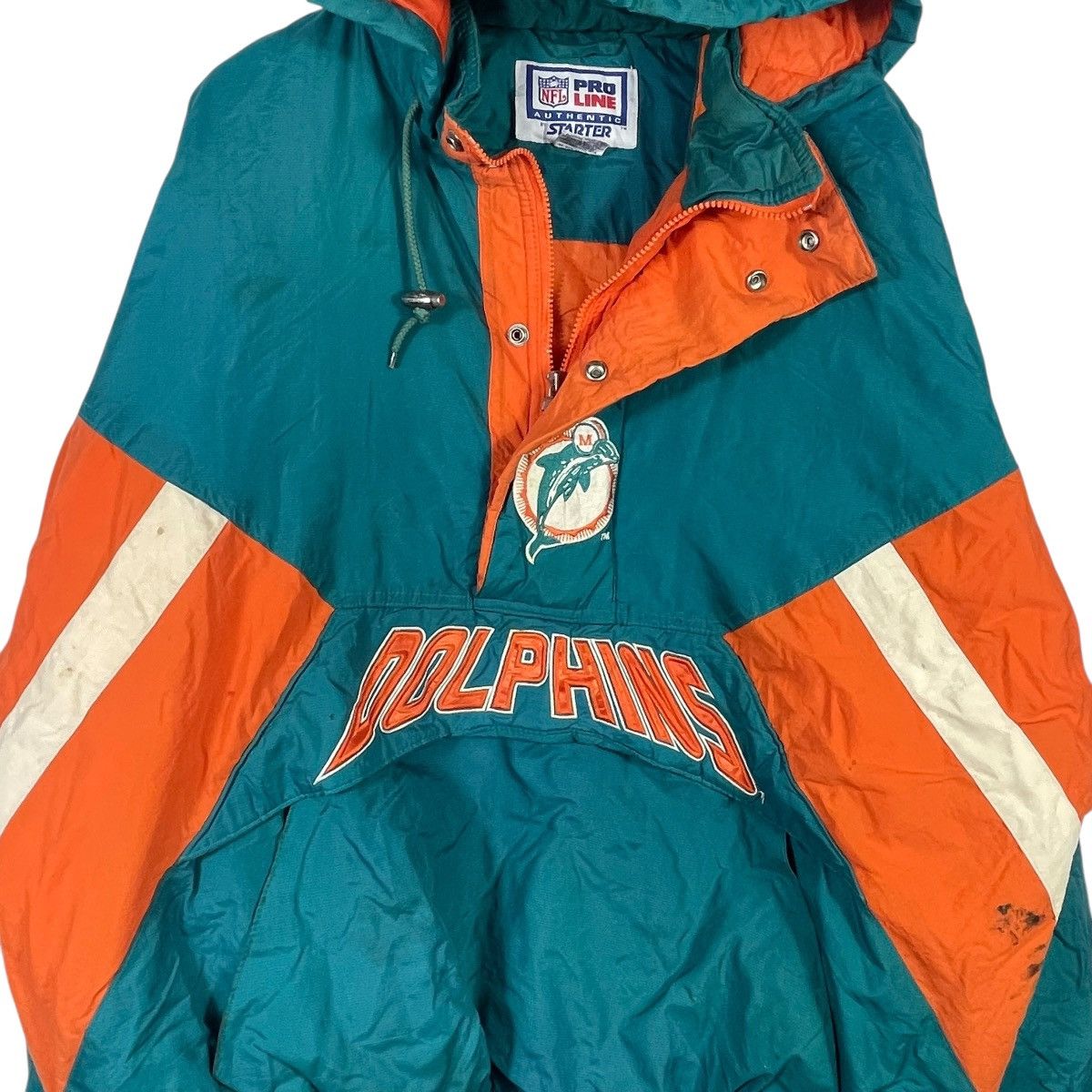 NFL Vintage 90s MIAMI DOLPHINS NFL Pro Line Pullover Jacket Size US XXL / EU 58 / 5 - 8 Thumbnail