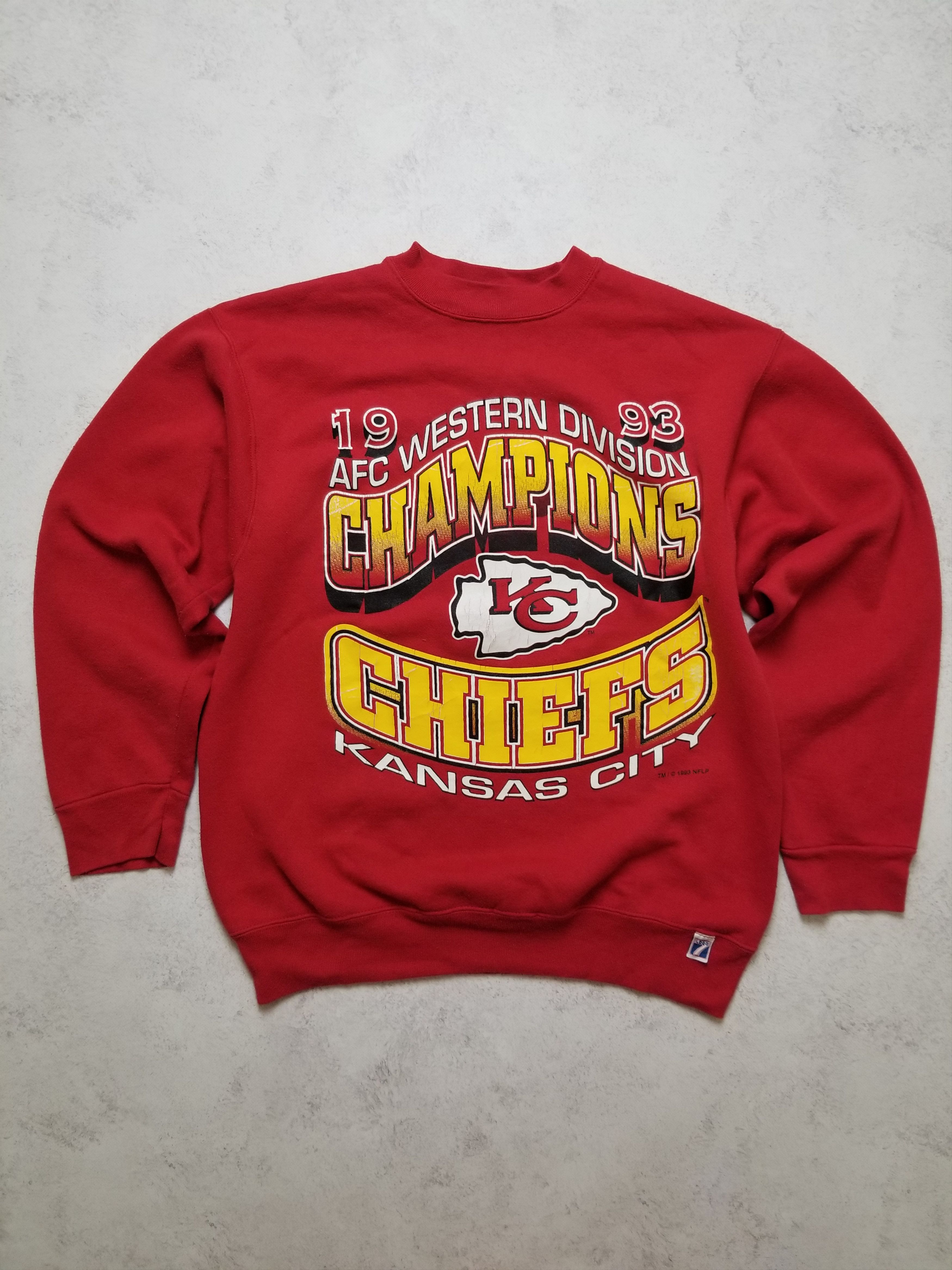 Logo 7 VTG 90s Kansas City Chiefs Heavy Weight 1993 AFC Western Size US L / EU 52-54 / 3 - 1 Thumbnail