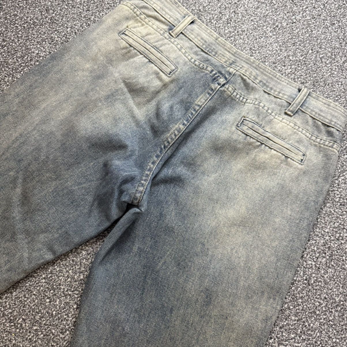 Tornado Mart 🔥🔥🇯🇵 90s Japanese Dirty Faded Flared Jeans Size US 33 - 6 Thumbnail