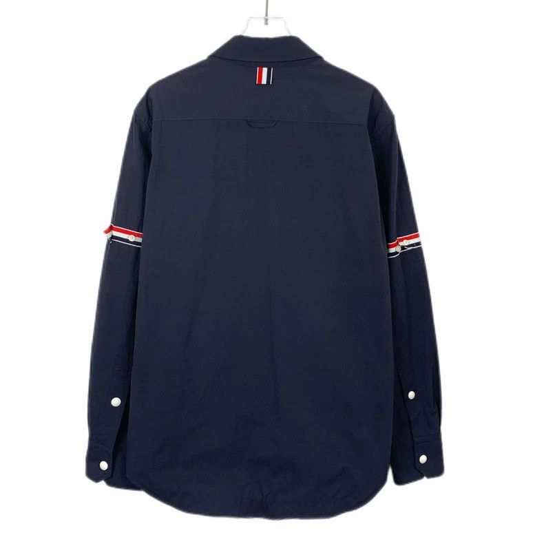 Thom Browne Thom Browne Dark blue double-sleeved lapel long-sleeved shi Size US S / EU 44-46 / 1 - 2 Thumbnail