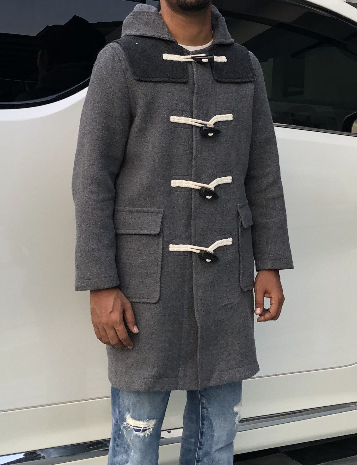 Jil Sander × Uniqlo Uniqlo X JW Anderson Duffle Wool Coat Jacket Size US L / EU 52-54 / 3 - 2 Thumbnail