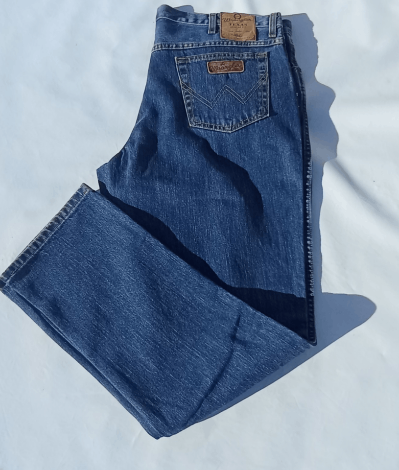 Wrangler NWT Wrangler Texas Regular Fit Jeans Blue W40 L32 Size US 40 / EU 56 - 2 Thumbnail