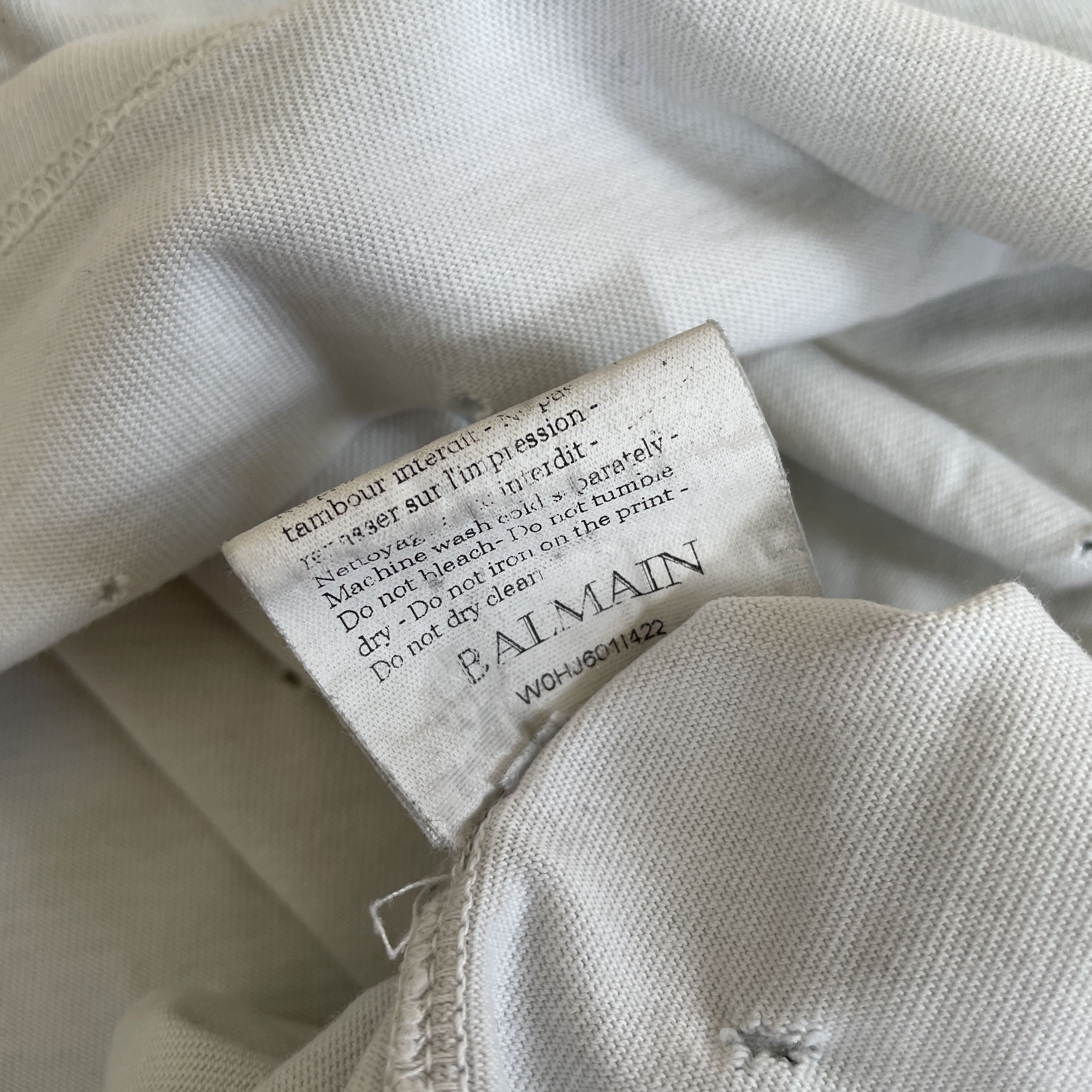 Balmain Balmain AW10 ripped tropical t-shirt by Christophe Decarnin Size US M / EU 48-50 / 2 - 6 Thumbnail