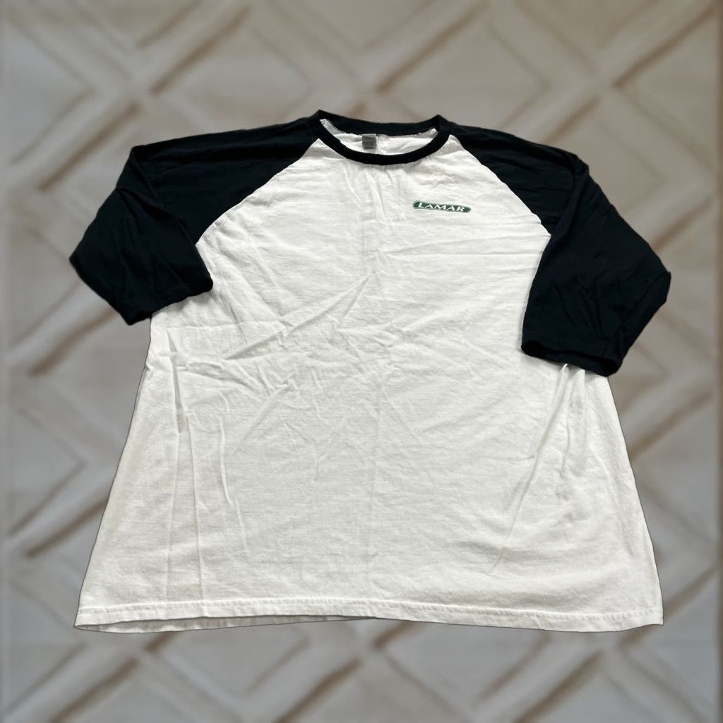 Gildan Gildan Heavy Cotton T-Shirt Mens XL White Crew Neck Raglan Sleeve Size US XL / EU 56 / 4 - 1 Thumbnail