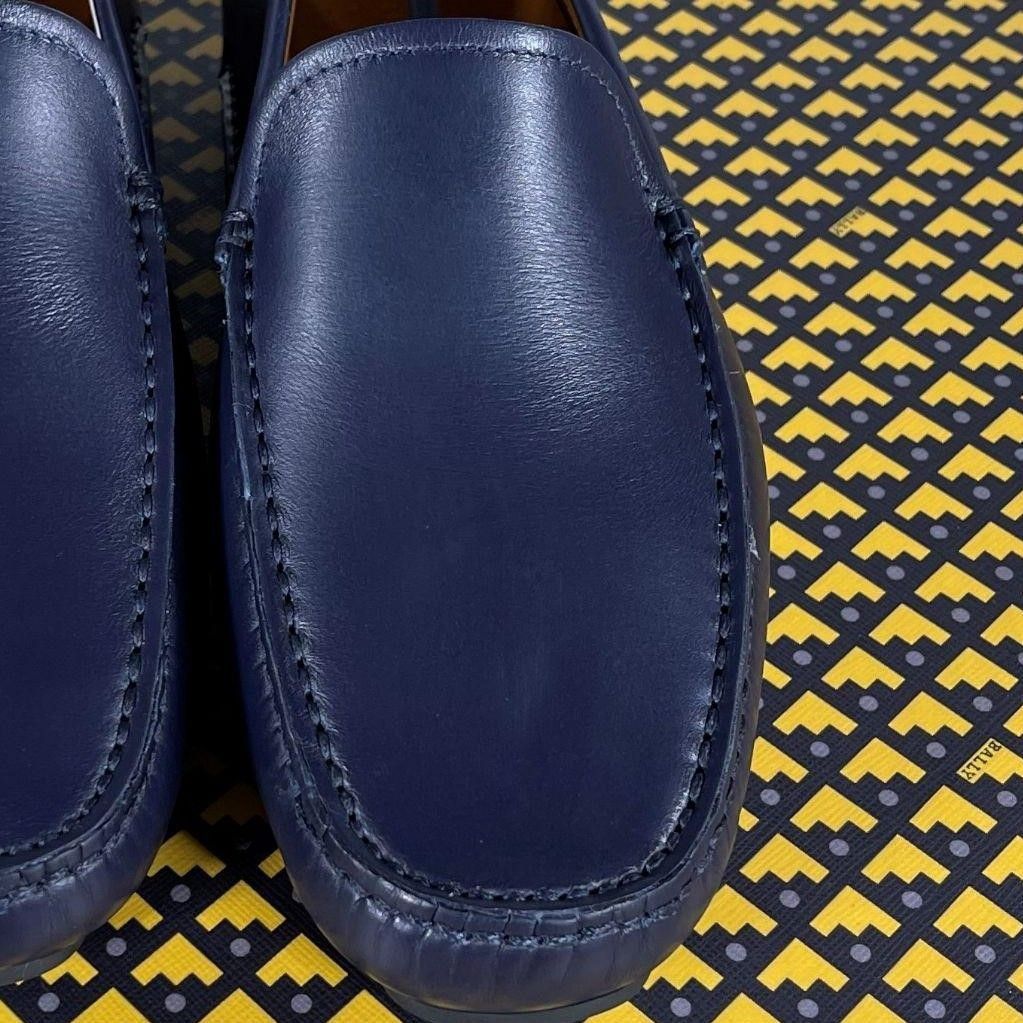 Bally Bally Walton Atlantic Blue Leather Drivers US 6 Size US 6 / EU 39 - 8 Thumbnail