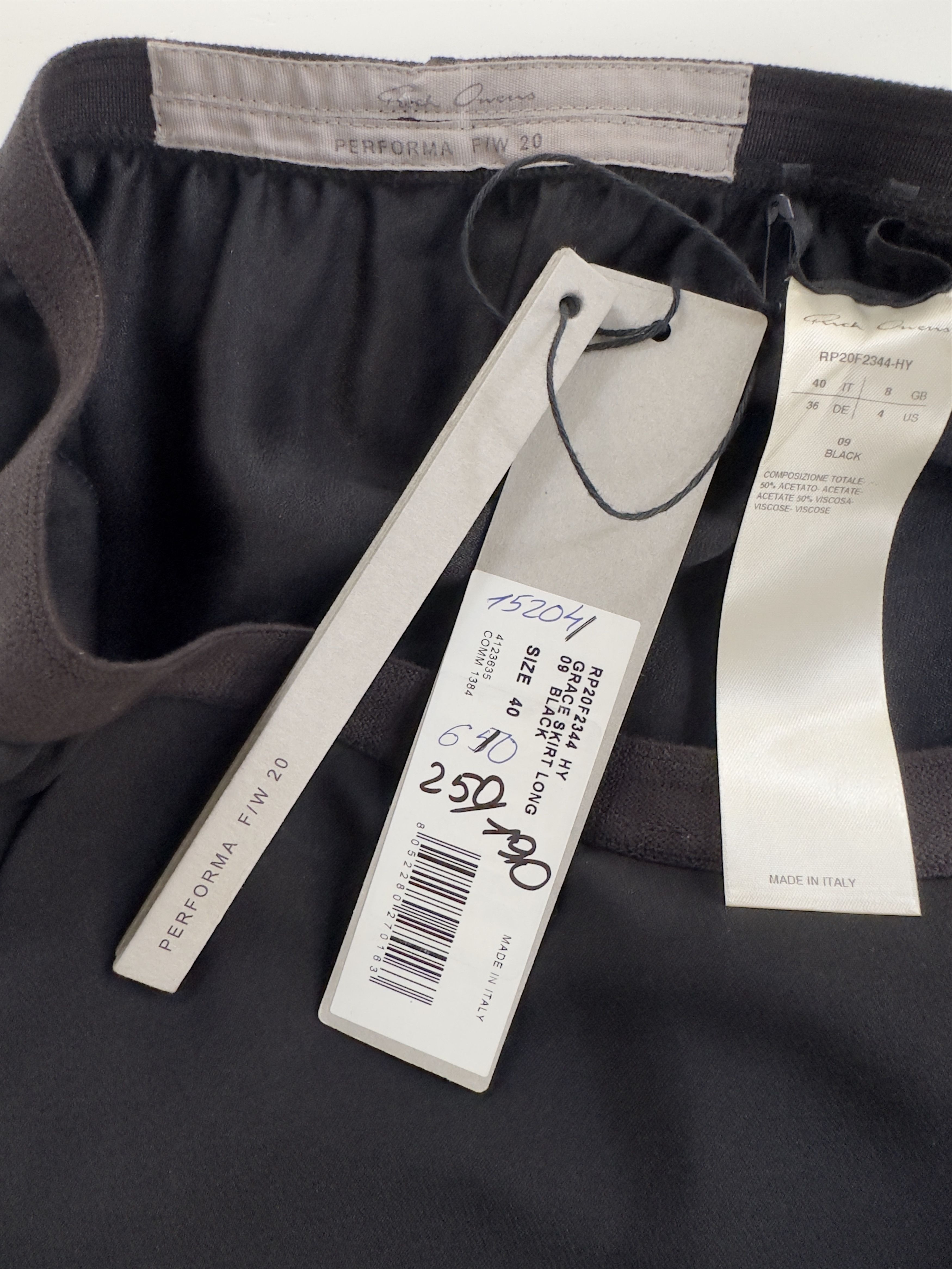 Rick Owens Rick Owens Grace maxi skirt FW20 Performa Size 27" / US 4 / IT 40 - 6 Thumbnail