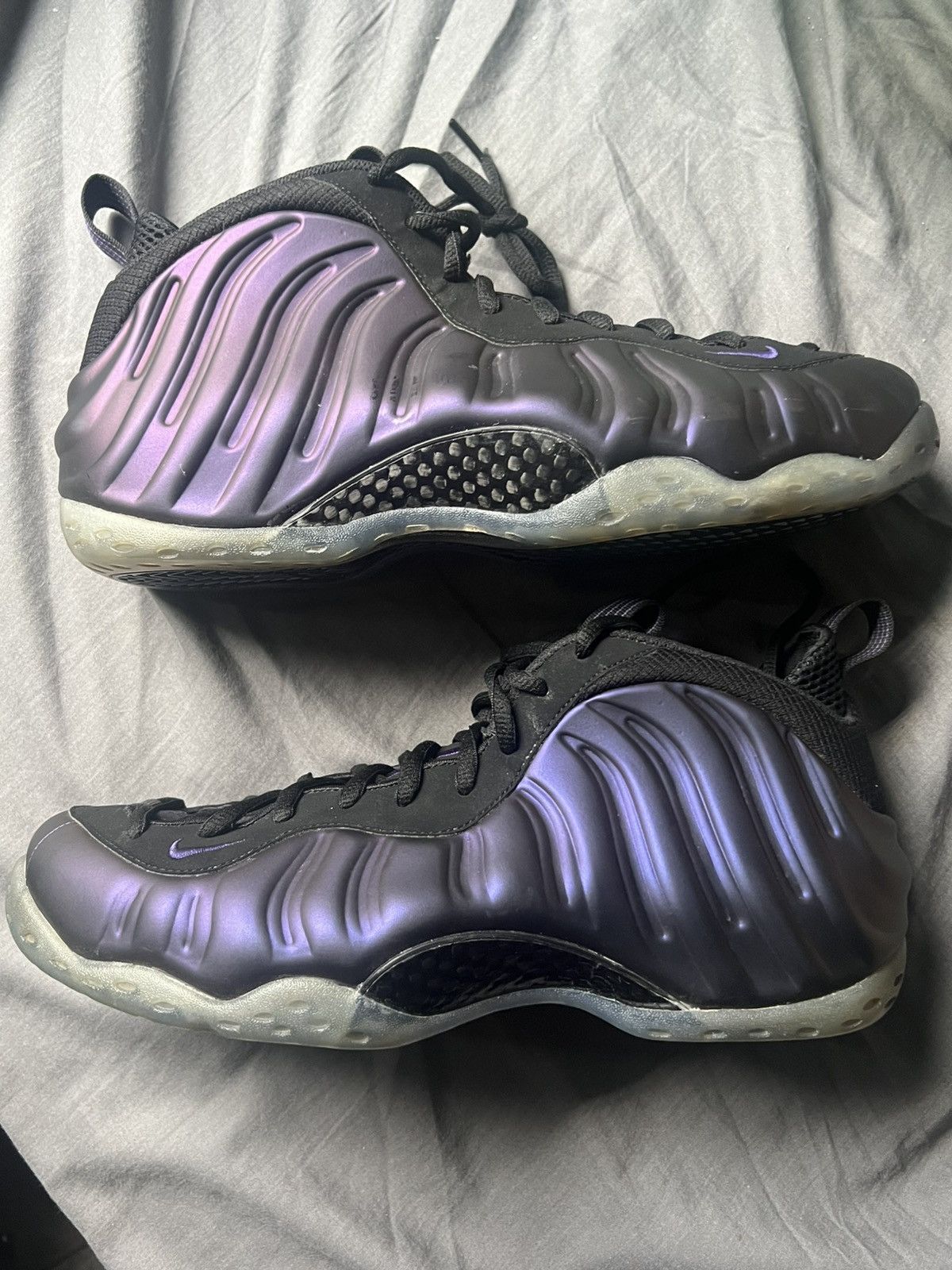 Nike Nike Eggplant Foamposite 2017 Size 12 Size US 12 / EU 45 - 1 Thumbnail