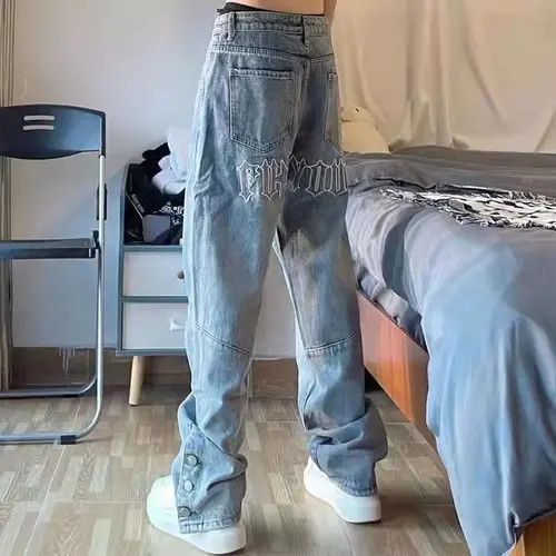 VIBE Vintage washed straight leg loose jeans Size US 32 / EU 48 - 1 Thumbnail