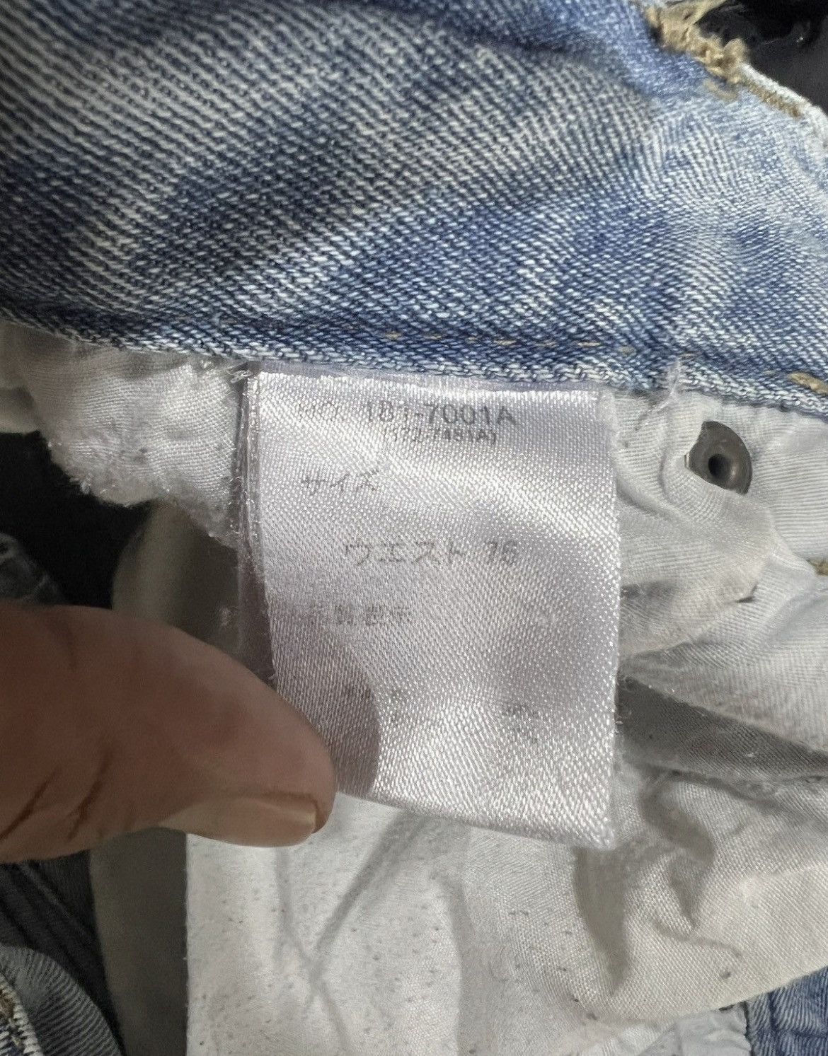 In The Attic 🔥Rare In The Attic Homme Biker Denim Size US 33 - 18 Thumbnail