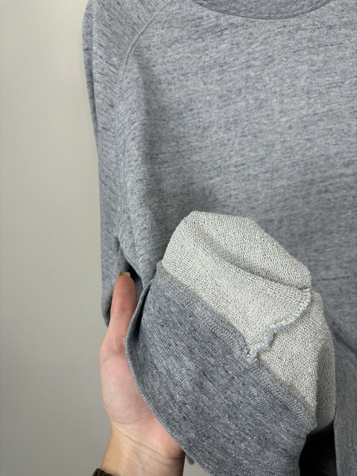 Our Legacy Our Legacy SS14 Grey Blue Melange Y2K Hype Sweatshirt Size US M / EU 48-50 / 2 - 10 Thumbnail