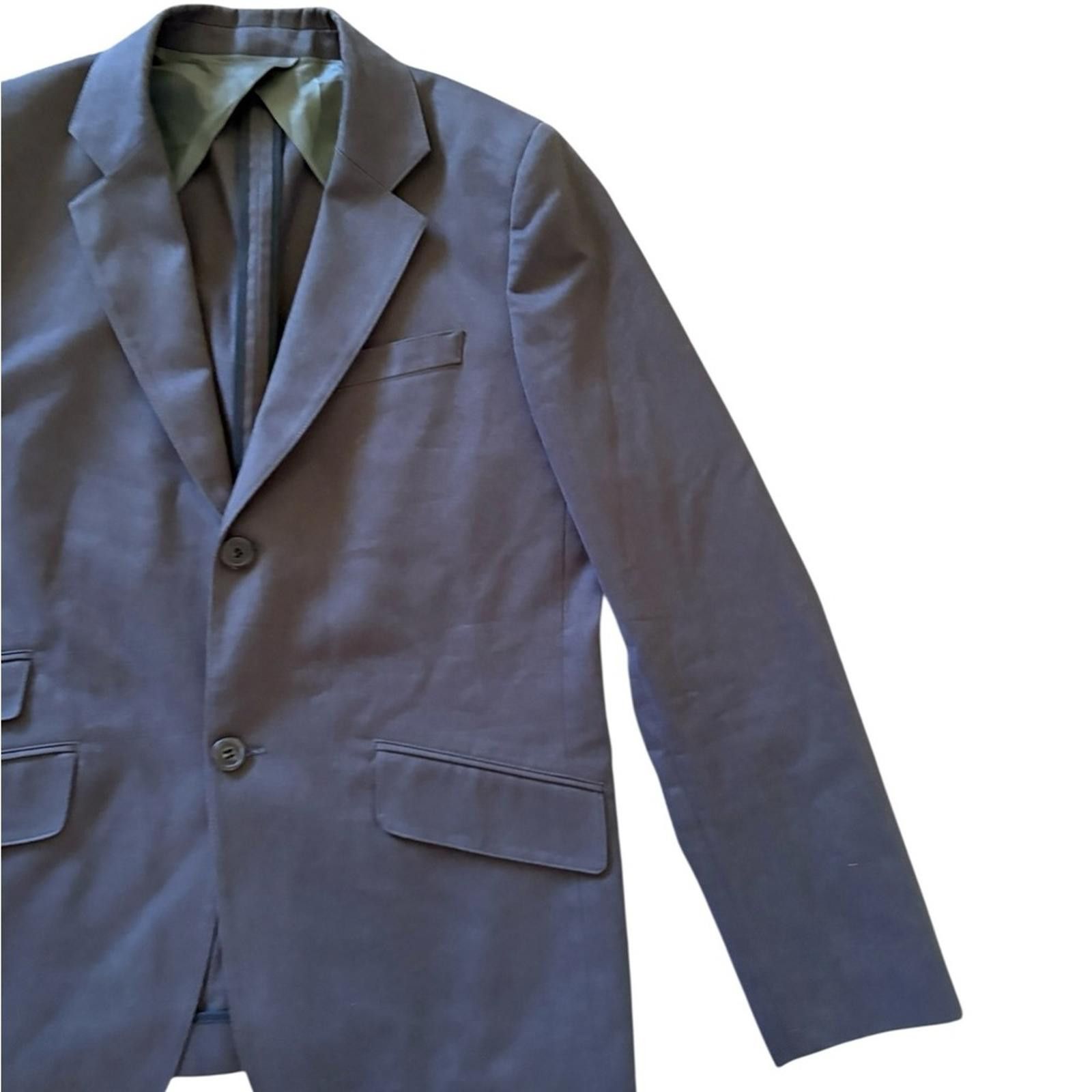 A.P.C. A.P.C. Rue Madame Paris Cotton Charcoal Gray Men's Blazer Size 42R - 2 Thumbnail