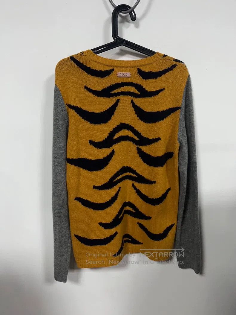 Gucci Gucci Grey tiger head sweater Size US M / EU 48-50 / 2 - 2 Thumbnail