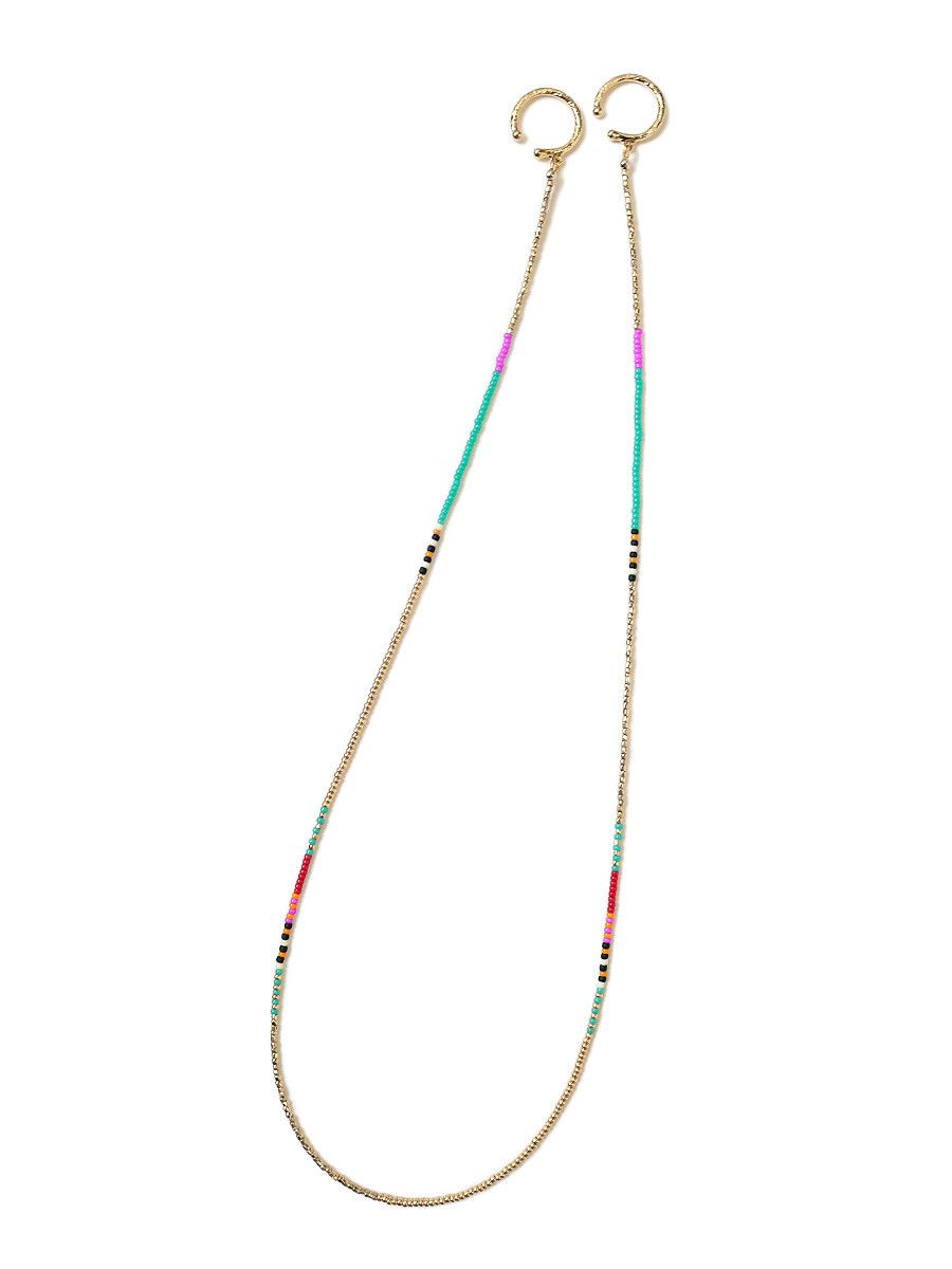 Kapital Kapital Pueblo beads chain ear cuff Size ONE SIZE - 1 Thumbnail