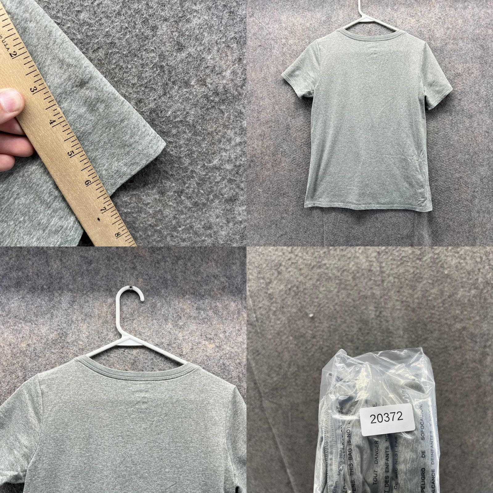 Nike Nike Shirts Women Large Heather Gray Athletic Training Dri-FIT V-Neck Swoosh Size L / US 10 / IT 46 - 8 Thumbnail