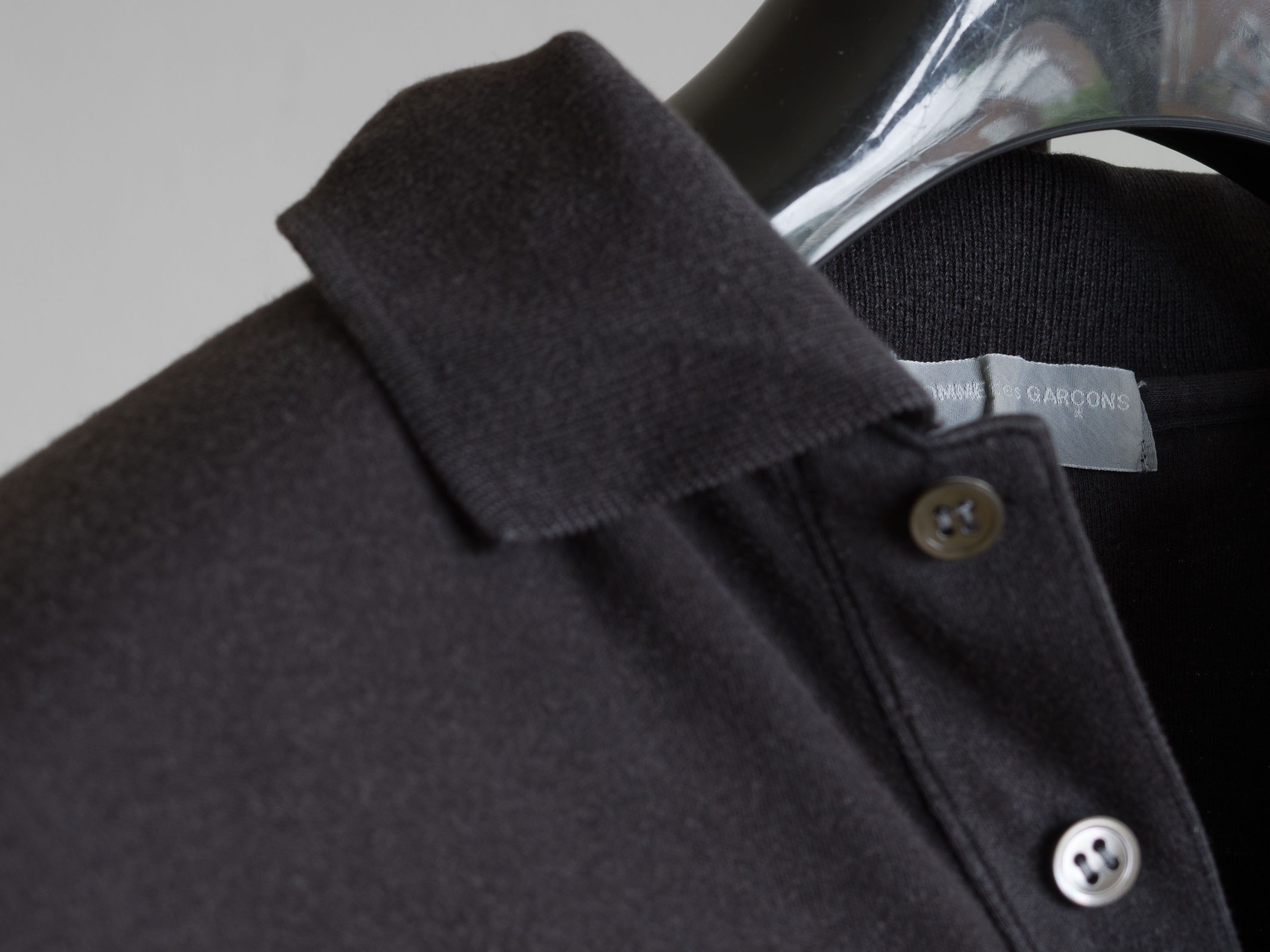Comme des Garcons Homme SS1985 COMME des GARÇONS HOMME LOGO PRINT POLO SHIRT Size US L / EU 52-54 / 3 - 6 Thumbnail