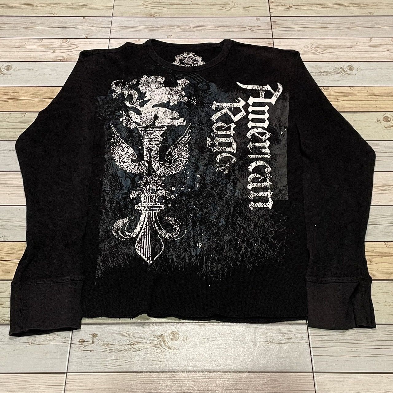 Affliction × Ed Hardy × Southpole Rare Wings Cross Thermal Longsleeve Y2K Affliction Style Size US XL / EU 56 / 4 - 1 Thumbnail
