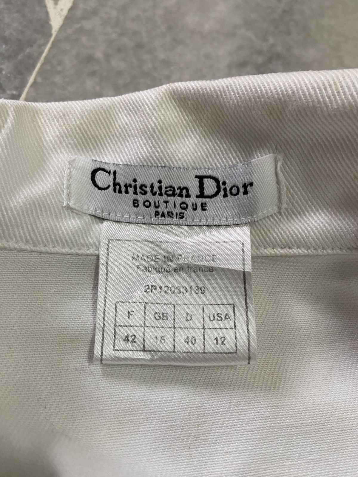 Dior Vintage Christian Dior denim Jacket Size US S / EU 44-46 / 1 - 5 Thumbnail