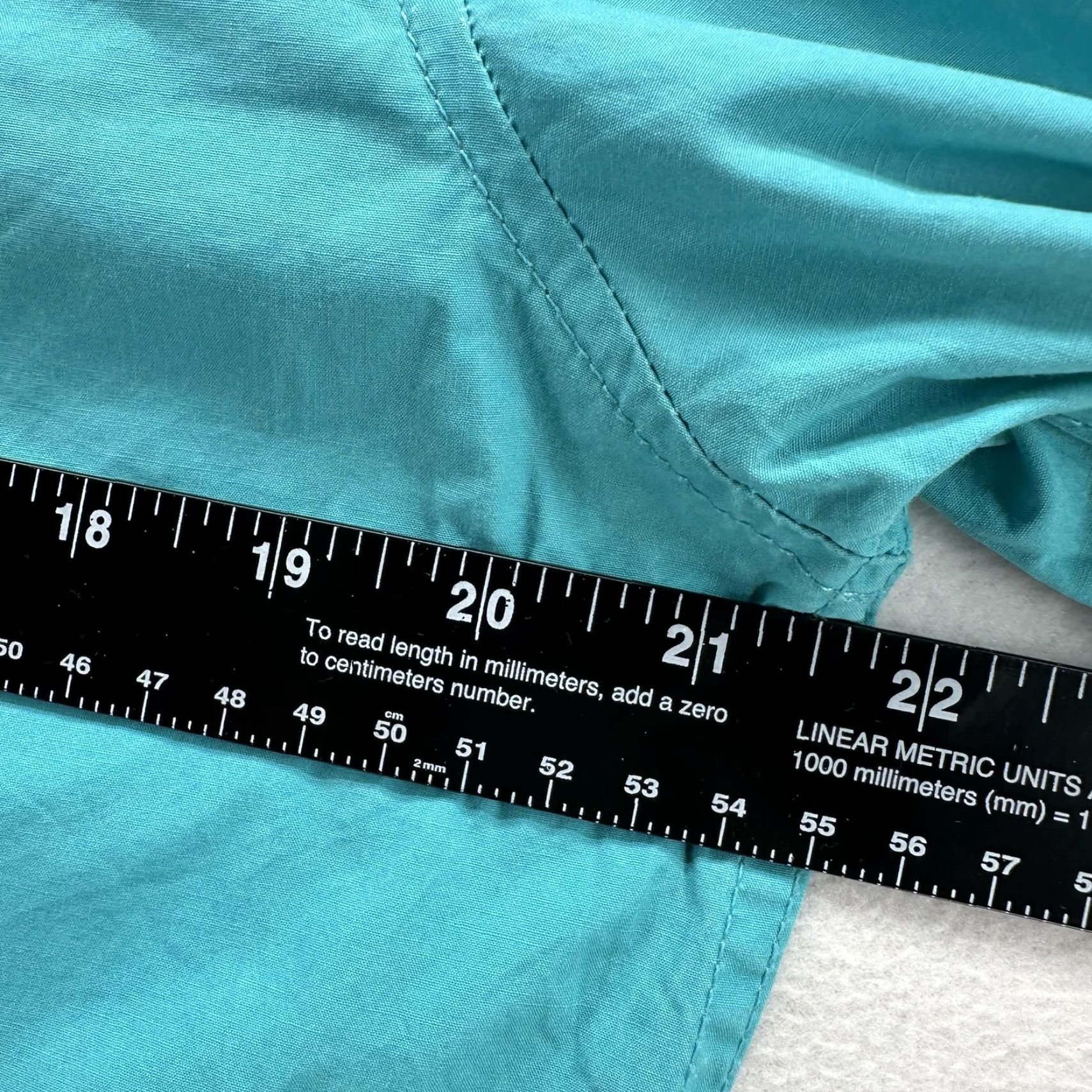 Denime Sixtynine Club Shirt Mens Large Turquoise Blue Long Sleeve Button Up Denim Trim Size US L / EU 52-54 / 3 - 7 Thumbnail