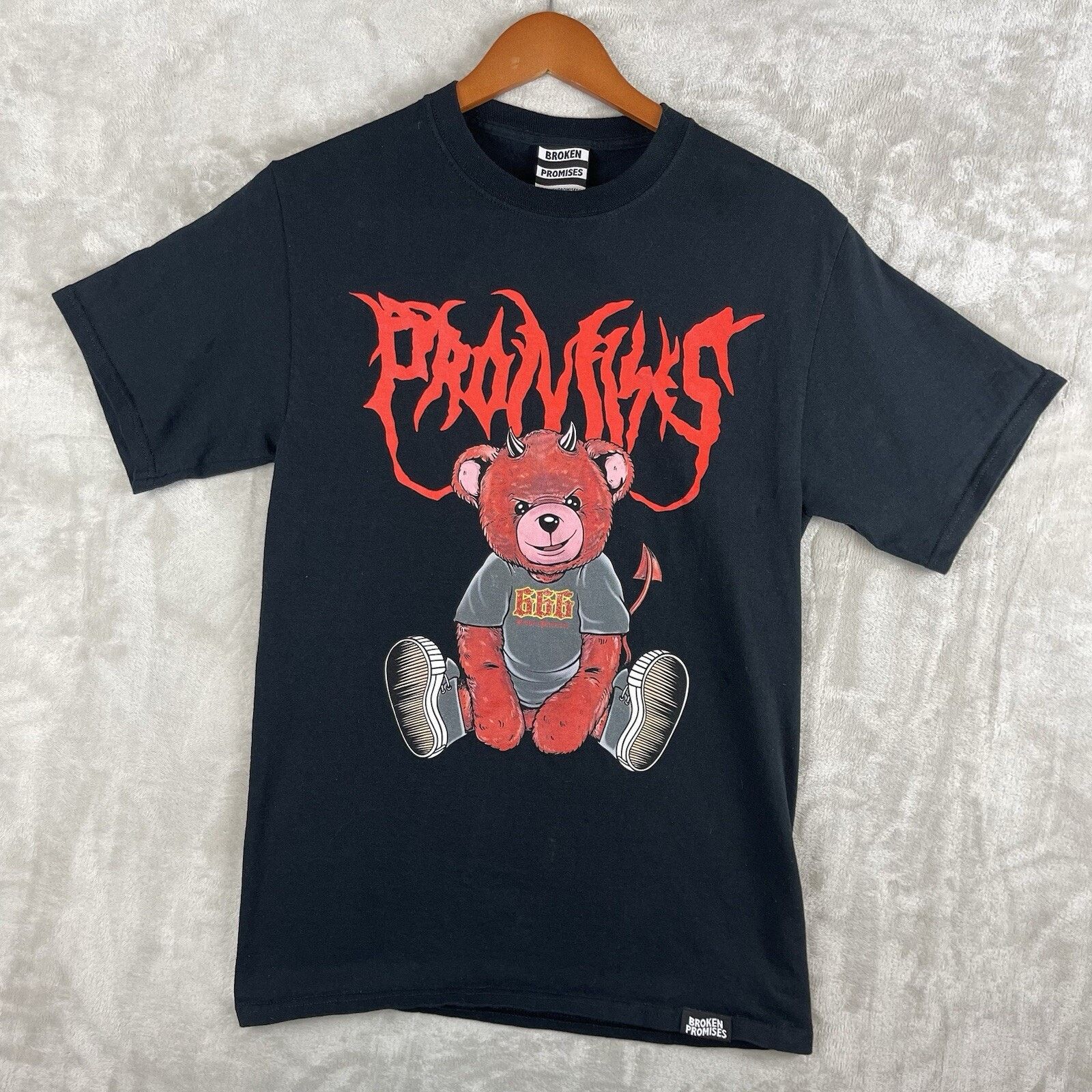 Broken Promises Co. Broken Promises Black T Shirt Red Devil Bear Men's S Metal Size US S / EU 44-46 / 1 - 1 Thumbnail
