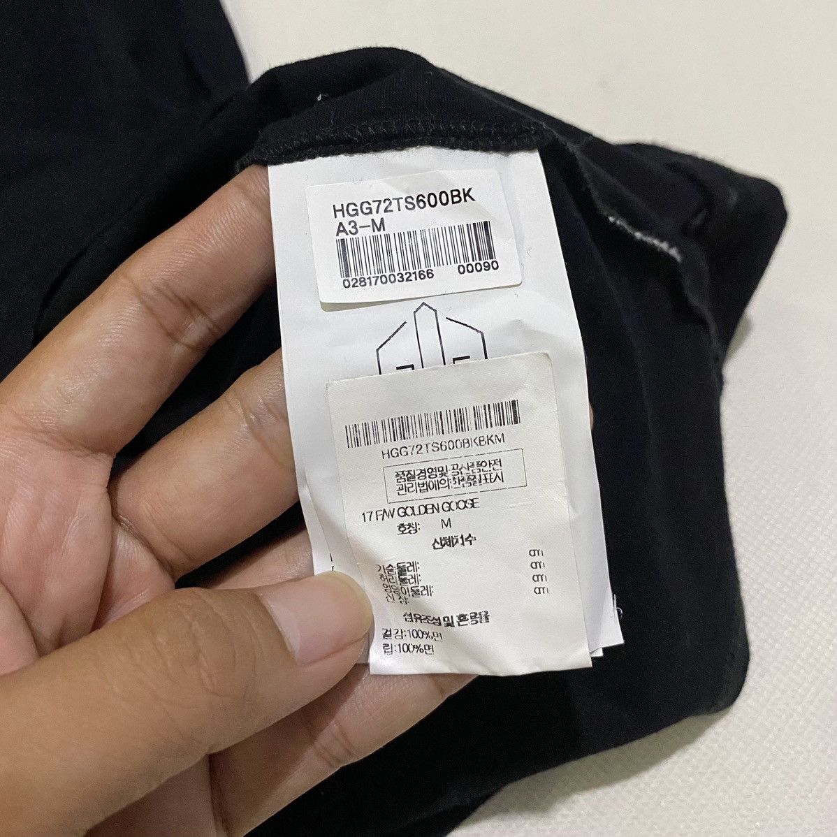 Golden Goose Golden goose deluxe brand Tshirt black on black logo Size US M / EU 48-50 / 2 - 5 Thumbnail