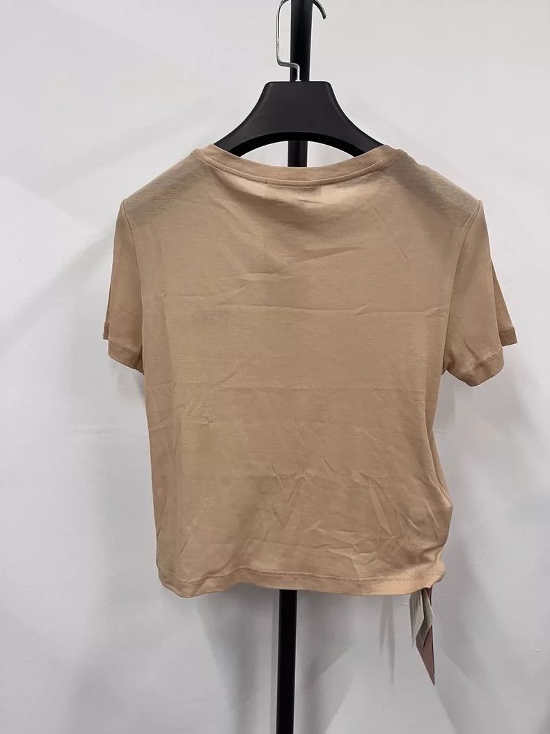 Miu Miu MIU MIU Solid Logo Labeled Crew Neck Short Sleeves 2504-Nex Size XS / US 0-2 / IT 36-38 - 2 Thumbnail