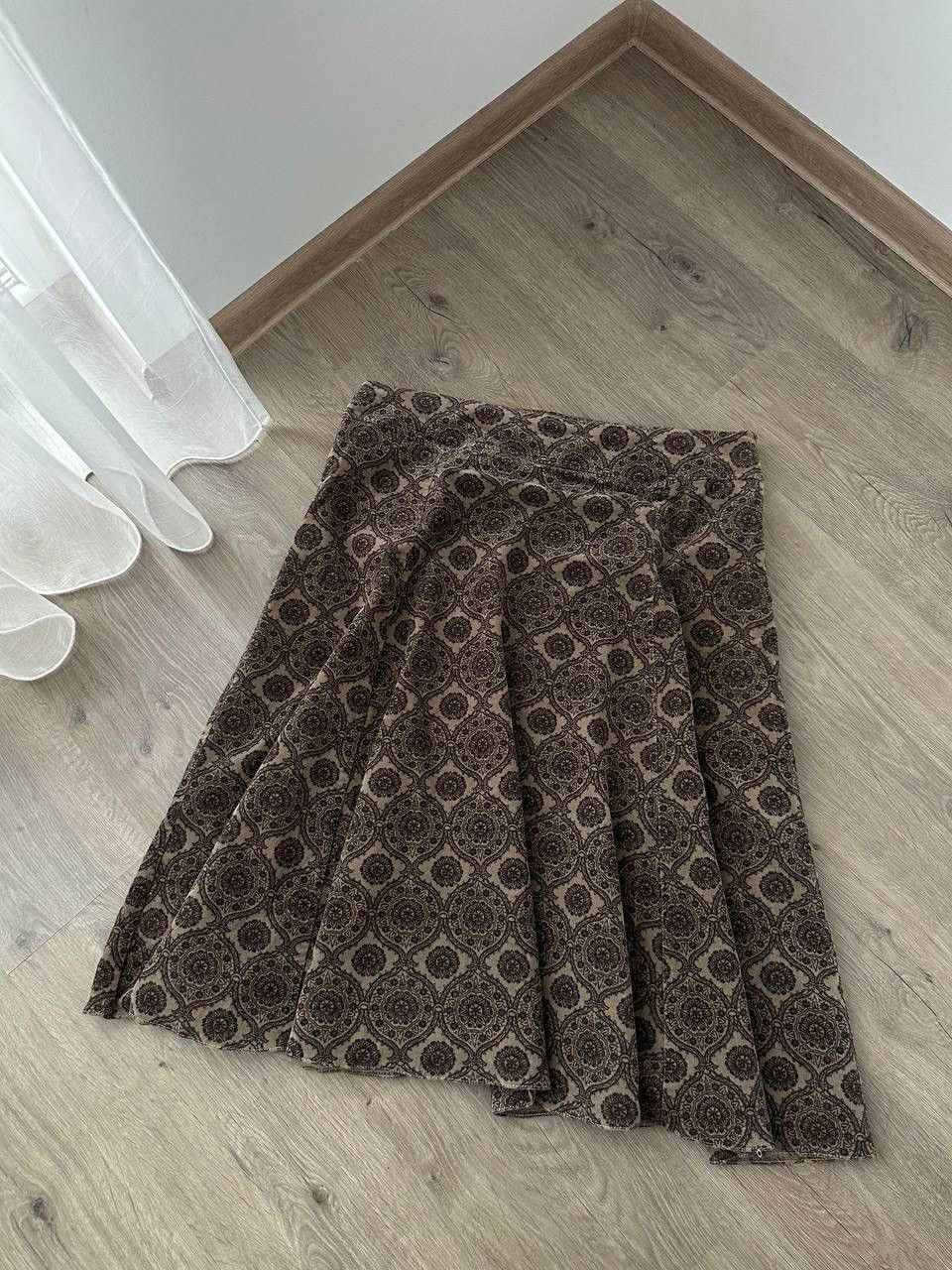Japanese Brand × Vintage Vintage Laura Ashley 90’s High Floral Brown Skirt Size 30" / US 8 / IT 44 - 4 Thumbnail
