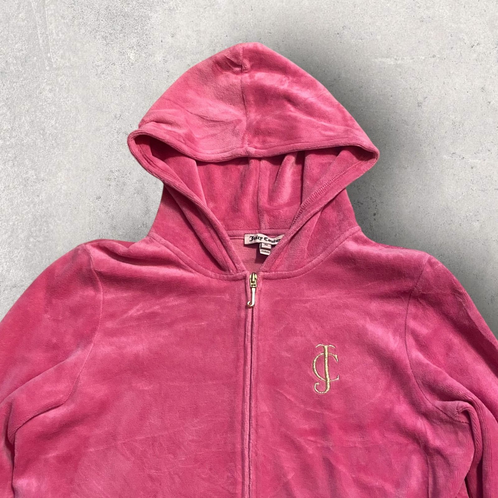 Juicy Couture Vintage Y2K Juicy Couture Velour Track Jacket Hoodie Size M / US 6-8 / IT 42-44 - 2 Thumbnail