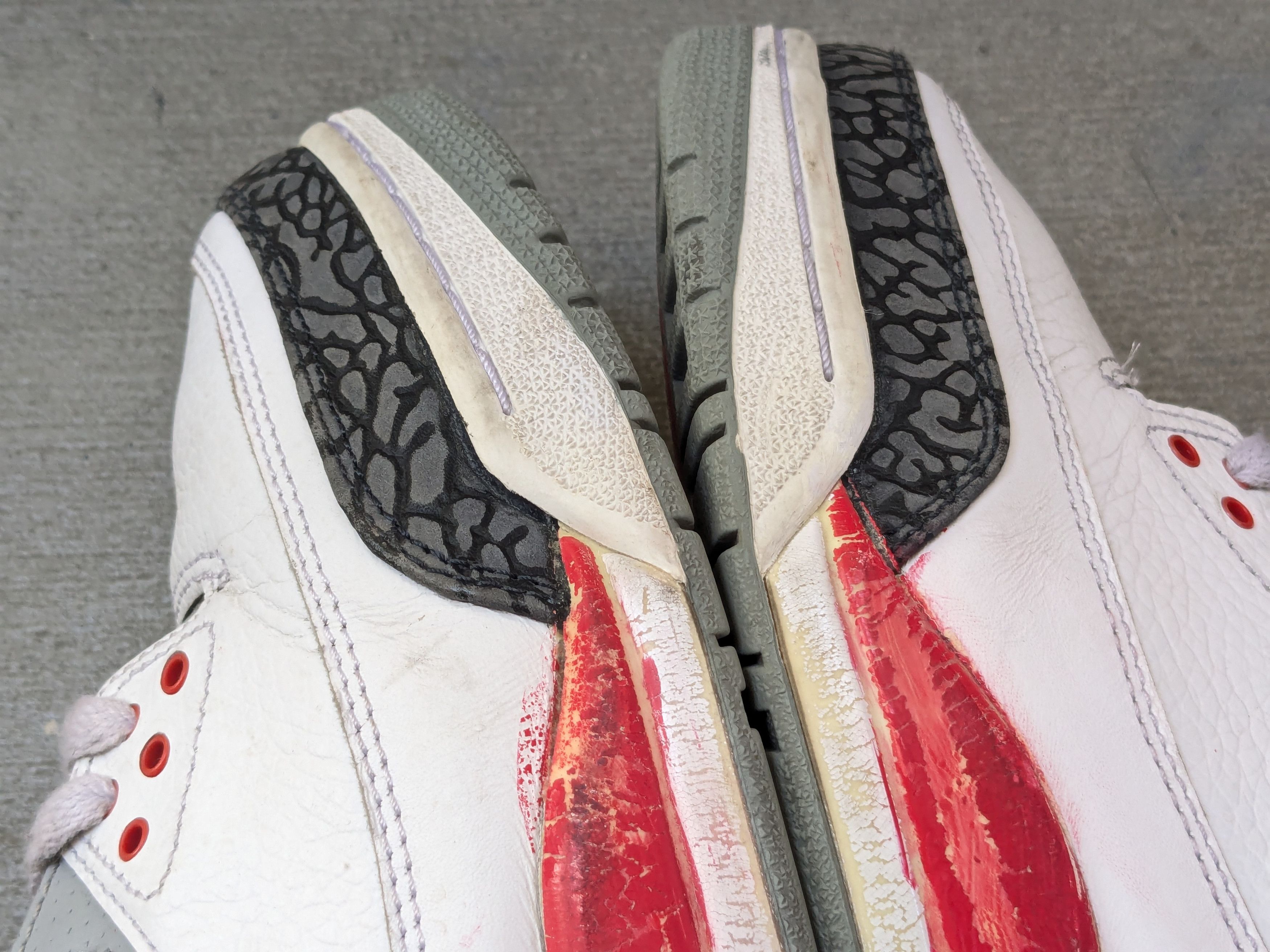 Jordan Brand Nike Air Jordan 3 Retro Fire Red 2007 136064-161 10 White Size US 10 / EU 43 - 7 Thumbnail