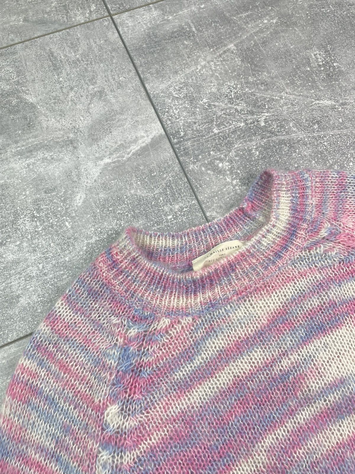 Sezane Sezane Alberto Mohair Knitted Sweater Size S / US 4 / IT 40 - 3 Thumbnail