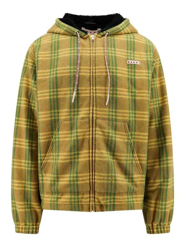 Marni o1w1db10824 Madras Hooded Jacket in Multicolor Size US L / EU 52-54 / 3 - 1 Thumbnail