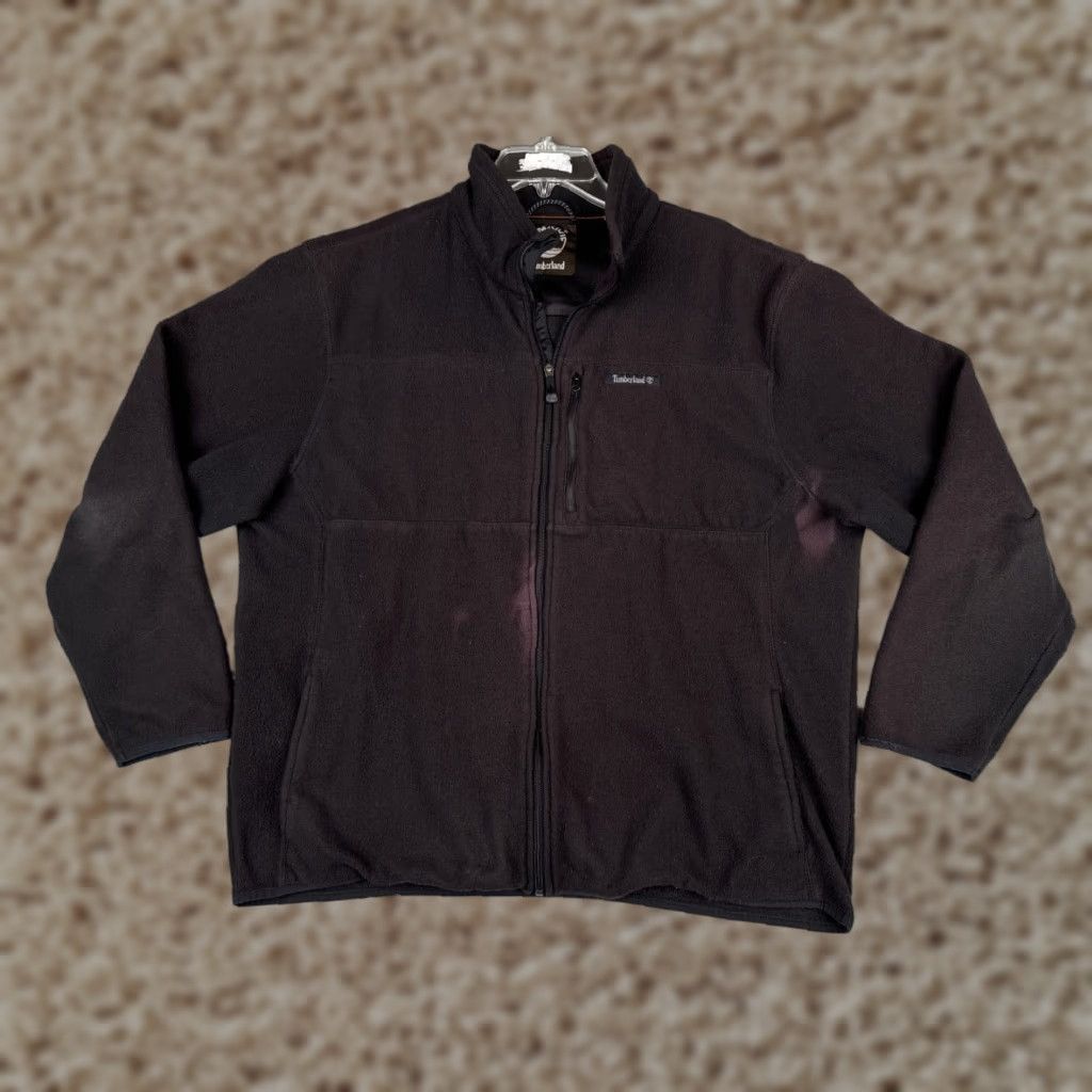 Timberland Timberland Jacket Men Extra Large Black Full Zip Mock Neck 100% Polyester Read Size US L / EU 52-54 / 3 - 1 Thumbnail