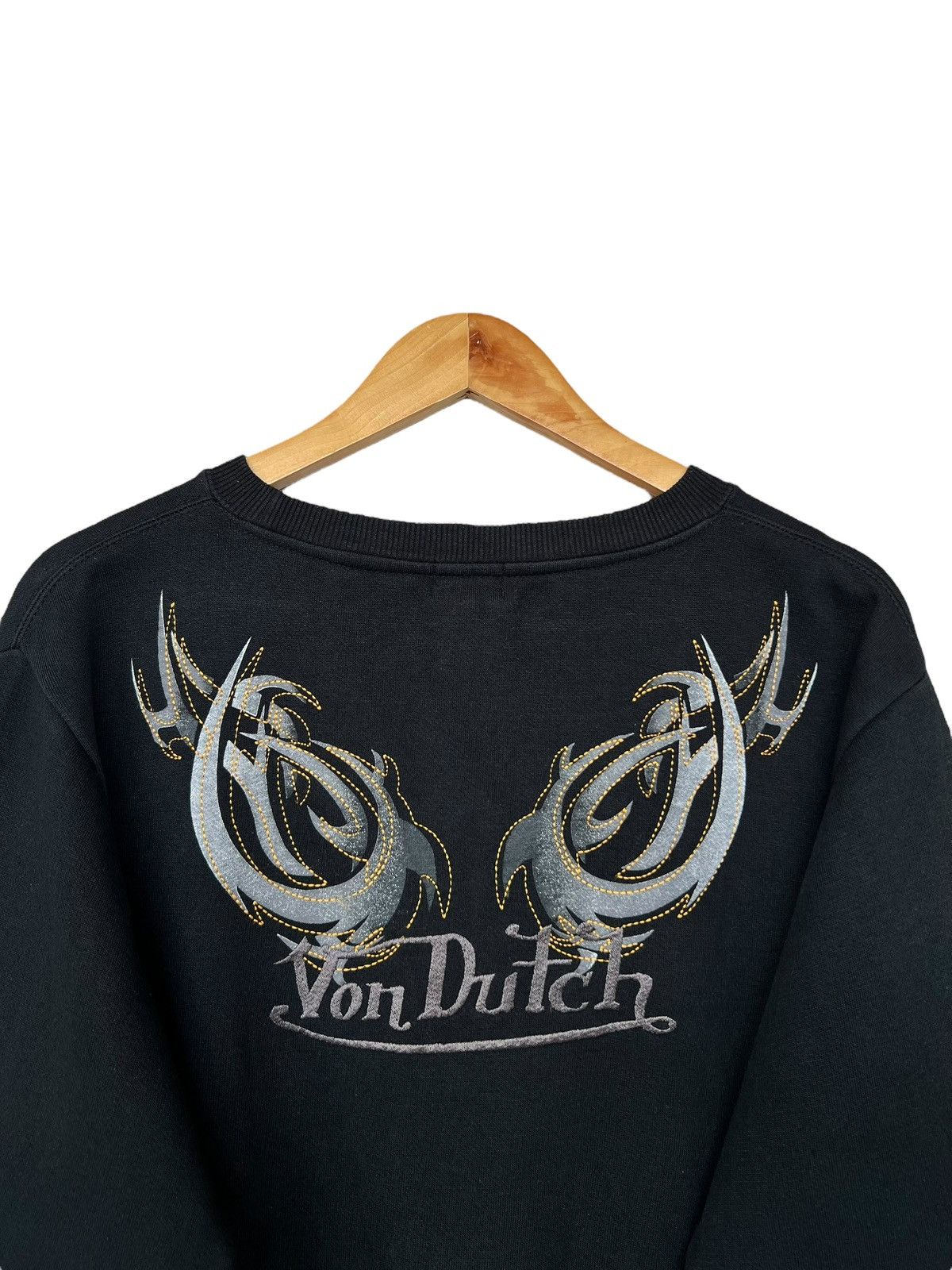Von Dutch Vintage Von Dutch Eyes Skate Black Sweatshirt Size US L / EU 52-54 / 3 - 6 Thumbnail