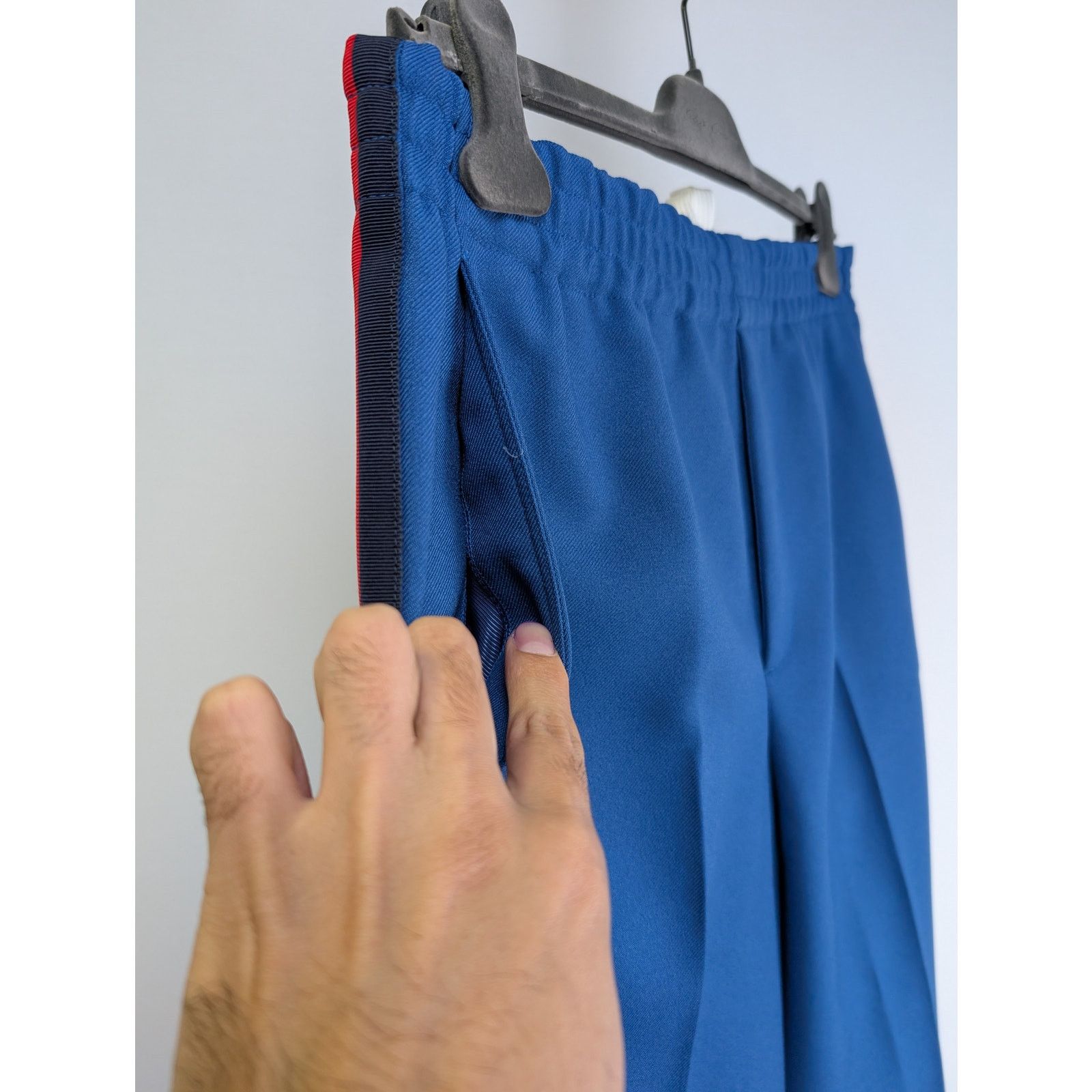Gucci o1rshd1 Casual Pants With Stripe Blue/Red Logo in Blue Size US 32 / EU 48 - 5 Thumbnail