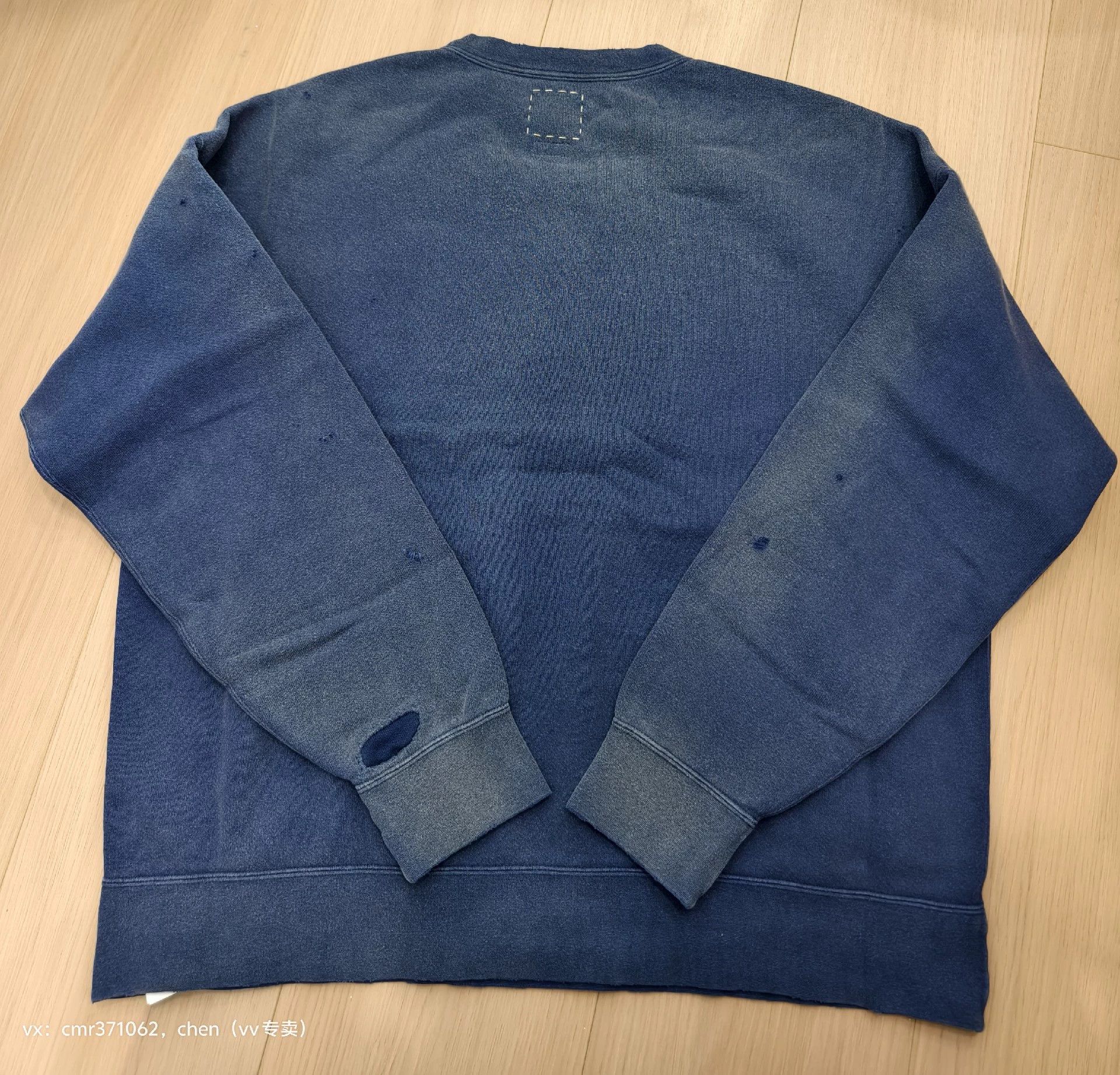 Visvim visvim 25SS Jumbo SB SweatCrash Navy 3 Distressed Size US L / EU 52-54 / 3 - 6 Thumbnail